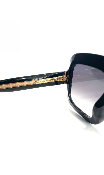 Lunettes de soleil Rectangle Noire