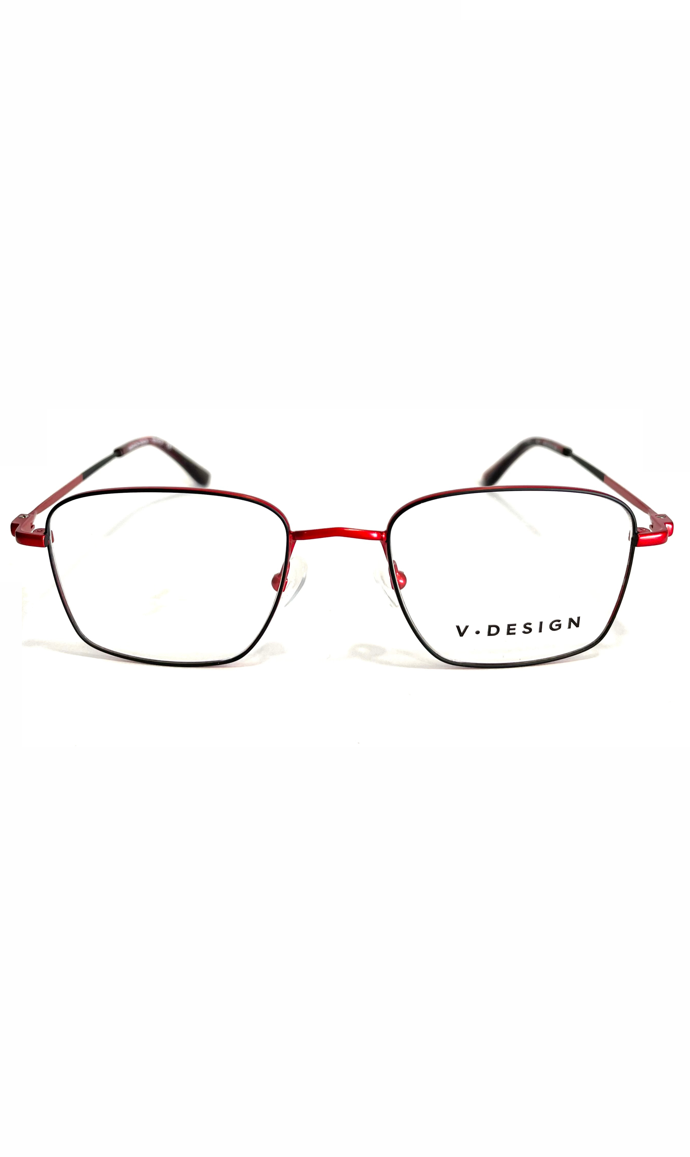 Lunettes V.Design en métal rouge