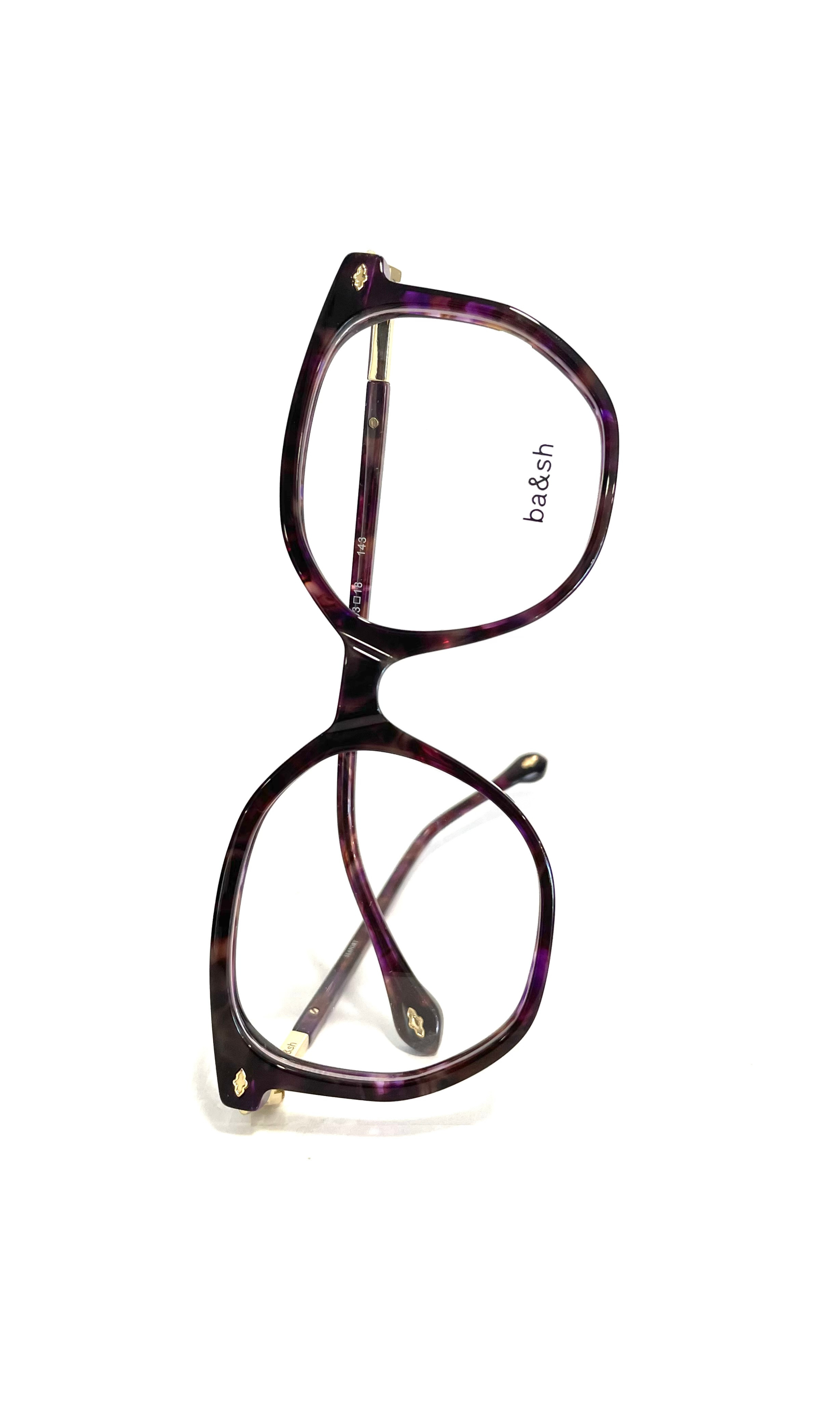 Lunettes de vue motifs violets