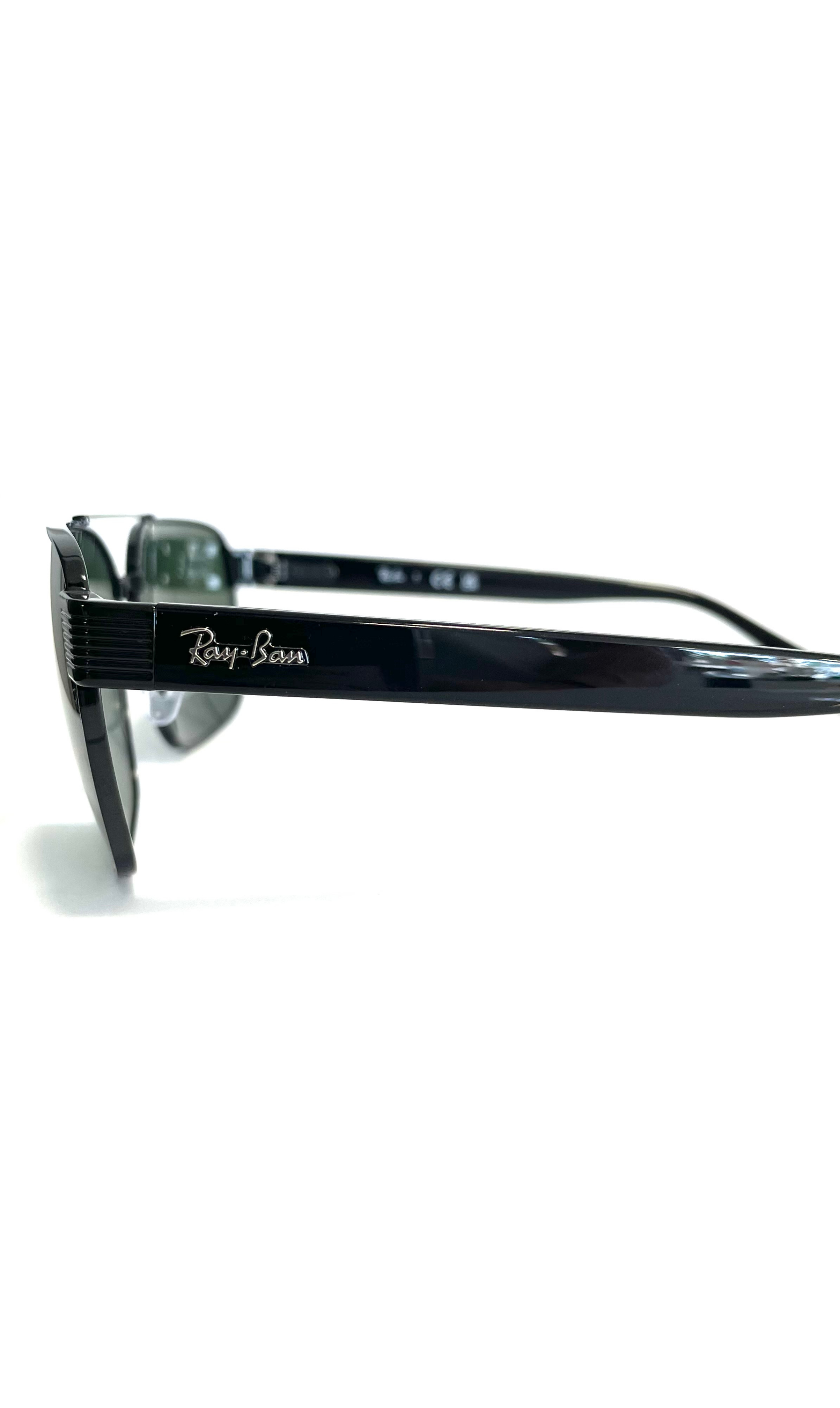 Lunettes de soleil RayBan noires à double barre