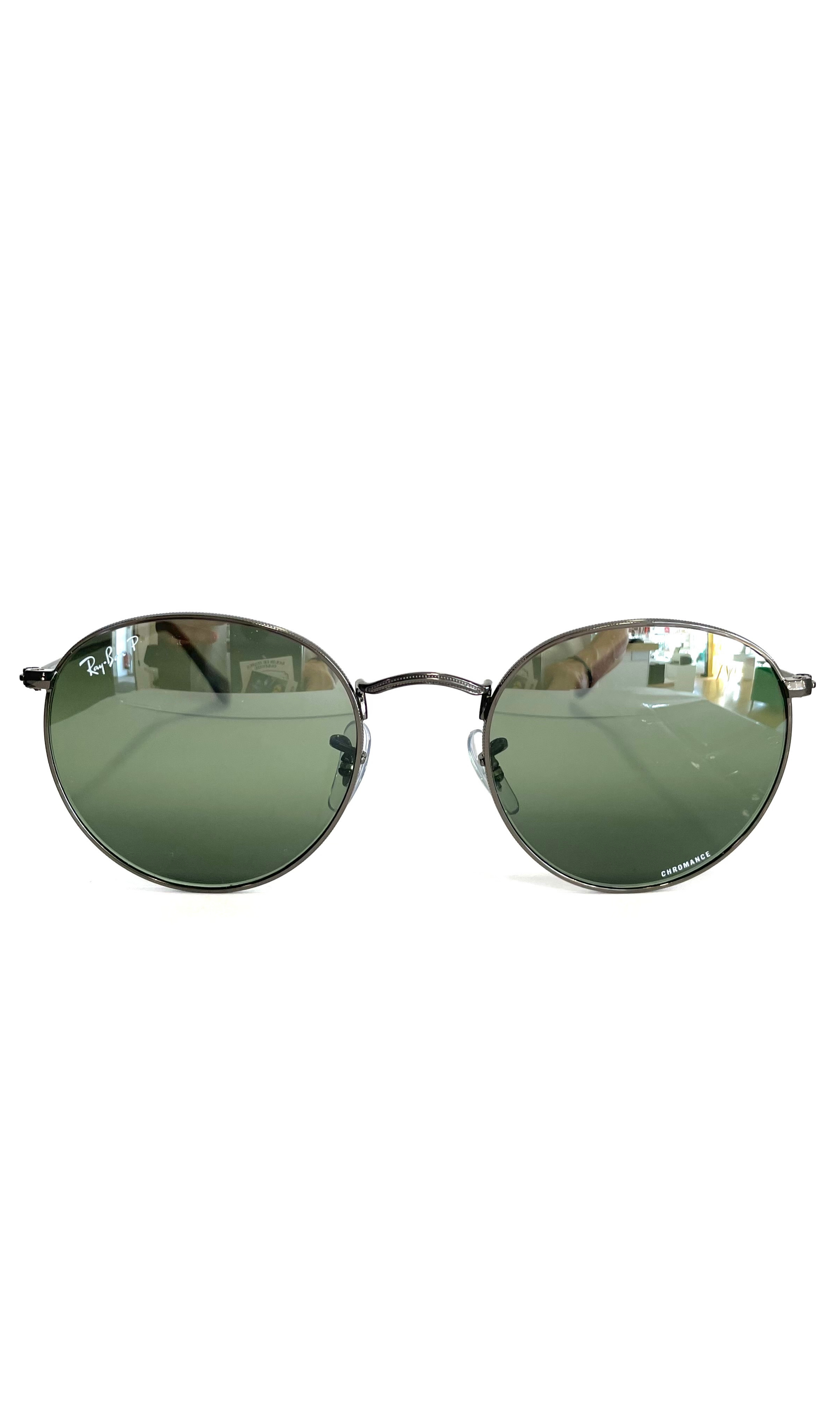 Lunettes de soleil RayBan en métal gris 