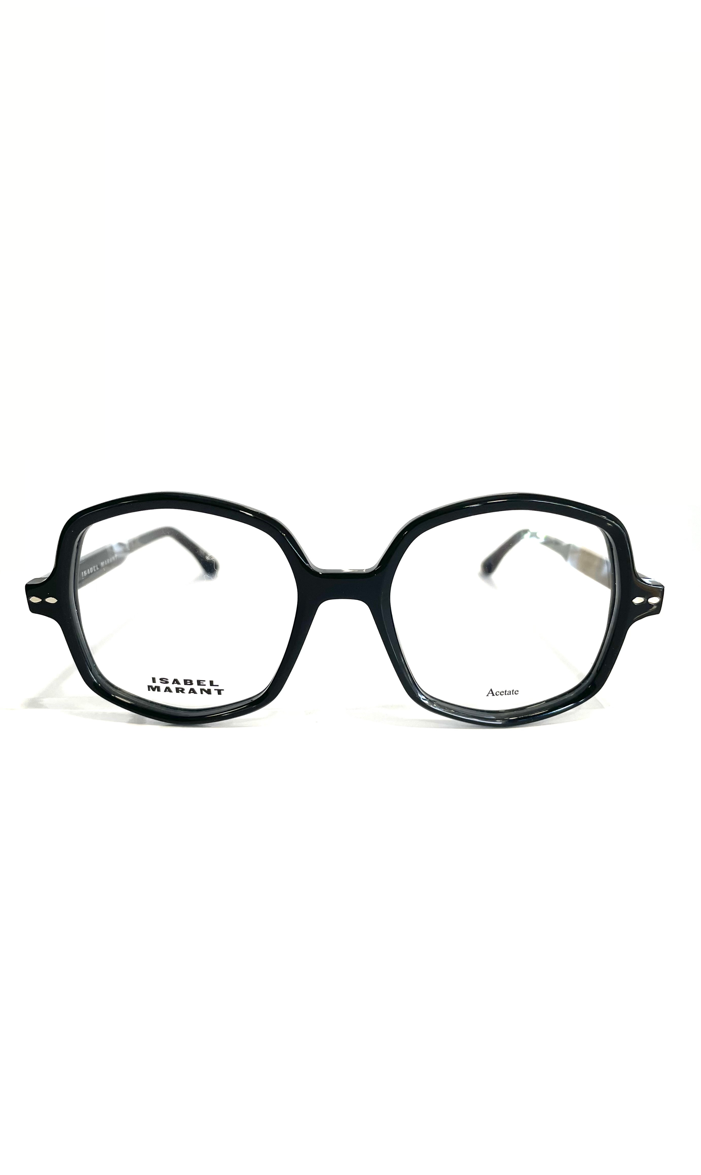 Lunettes noires anguleuse 