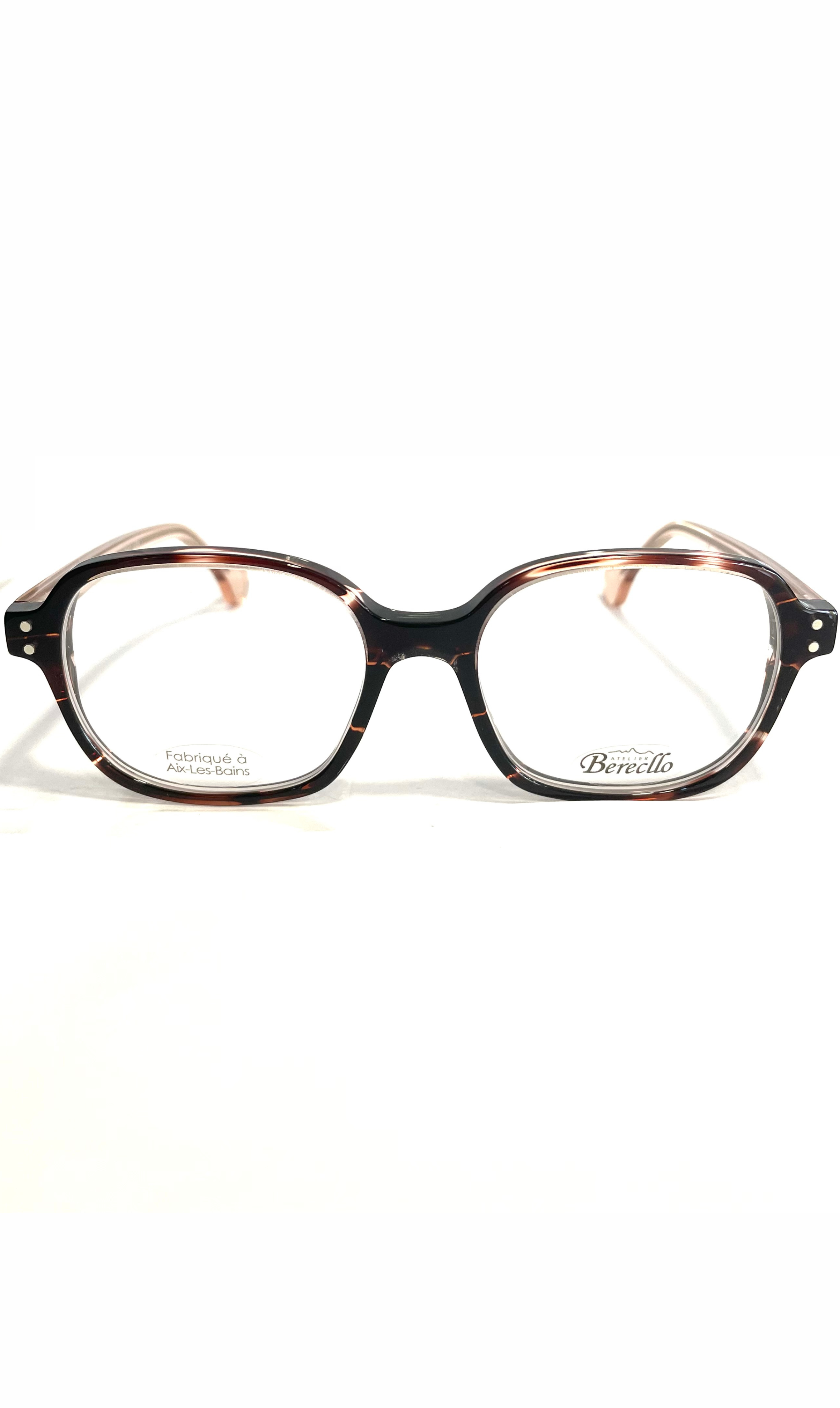 Lunettes Atelier Berecllo Rectangulaires à branche cristal rose