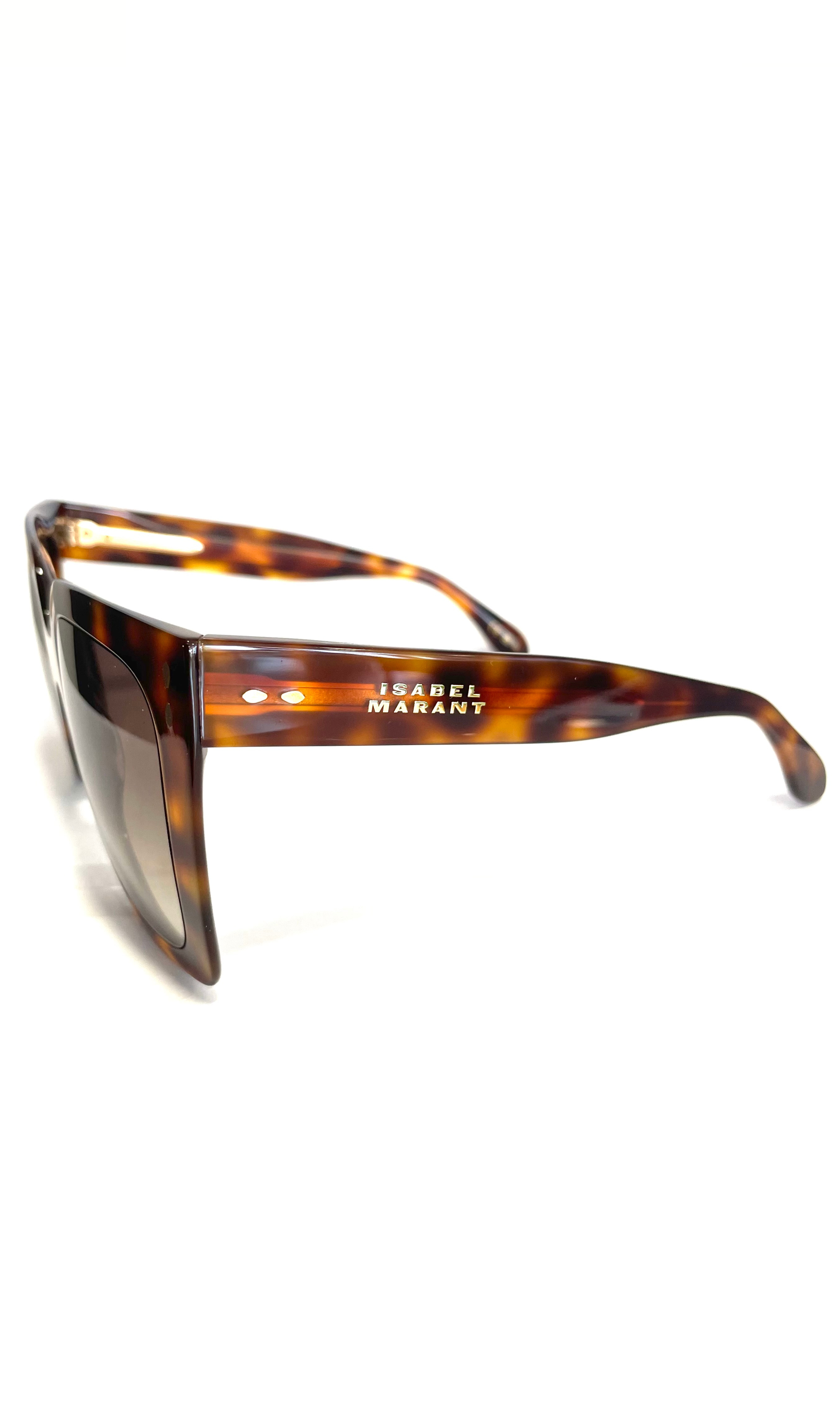 Lunettes de soleil écailles rectangulaires