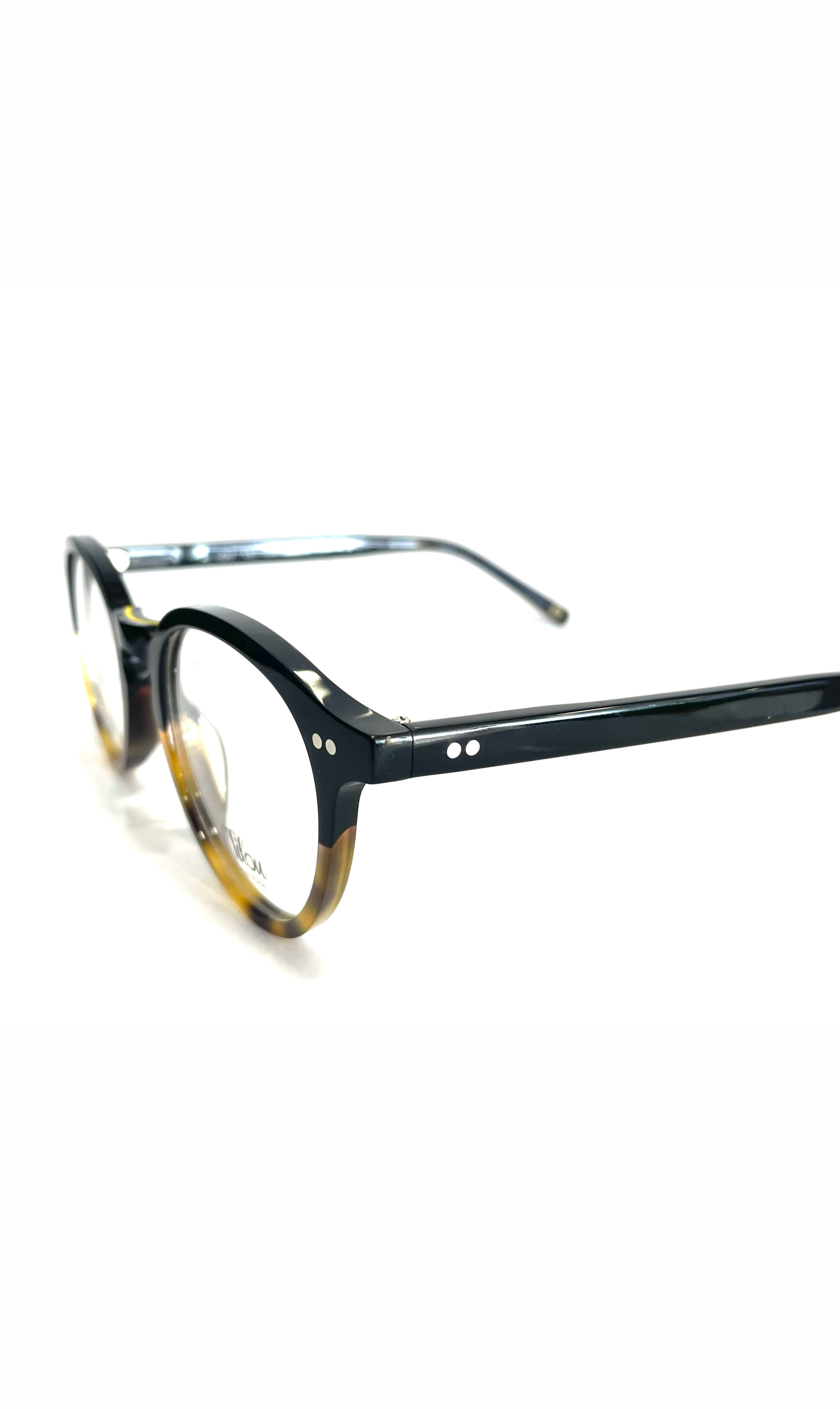 Lunettes rondes Tilou Noires / Motif écaille