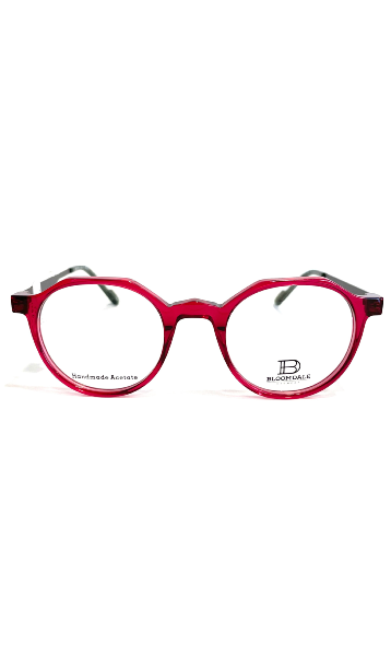 Lunettes Bloomdale rose à branches en métal 
