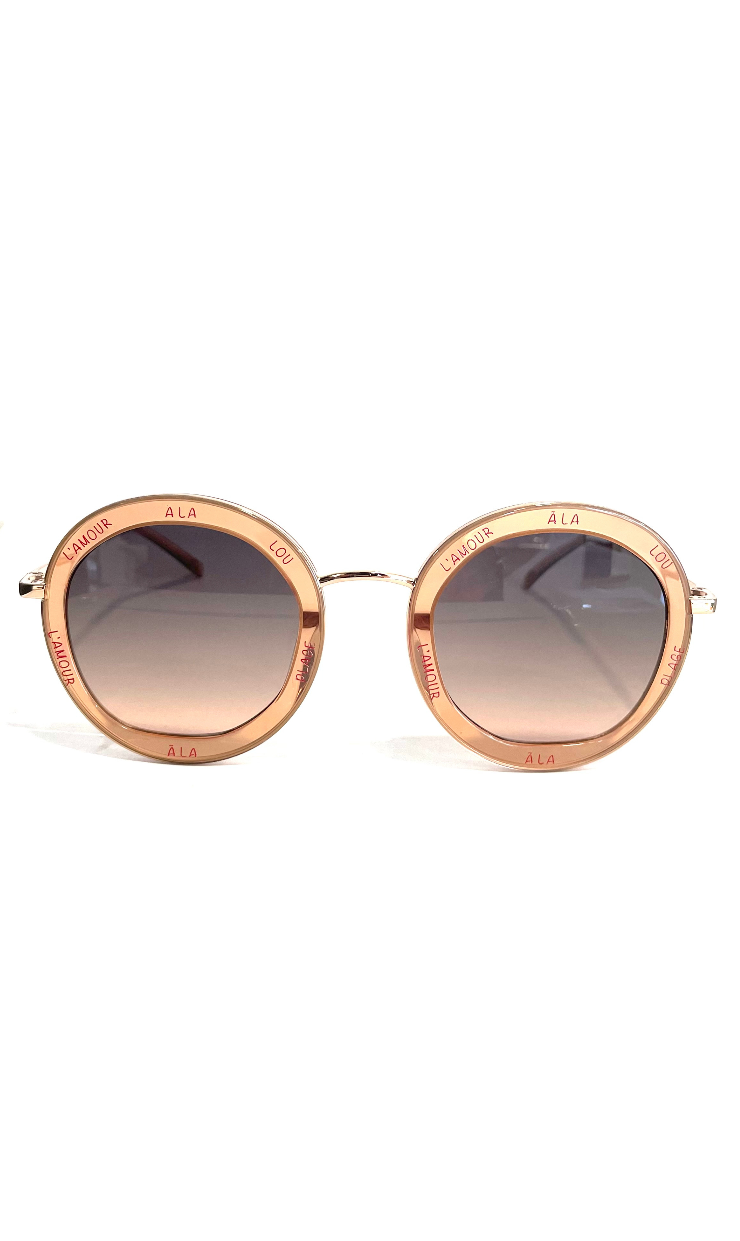 Lunettes de soleil Lou amour rose 