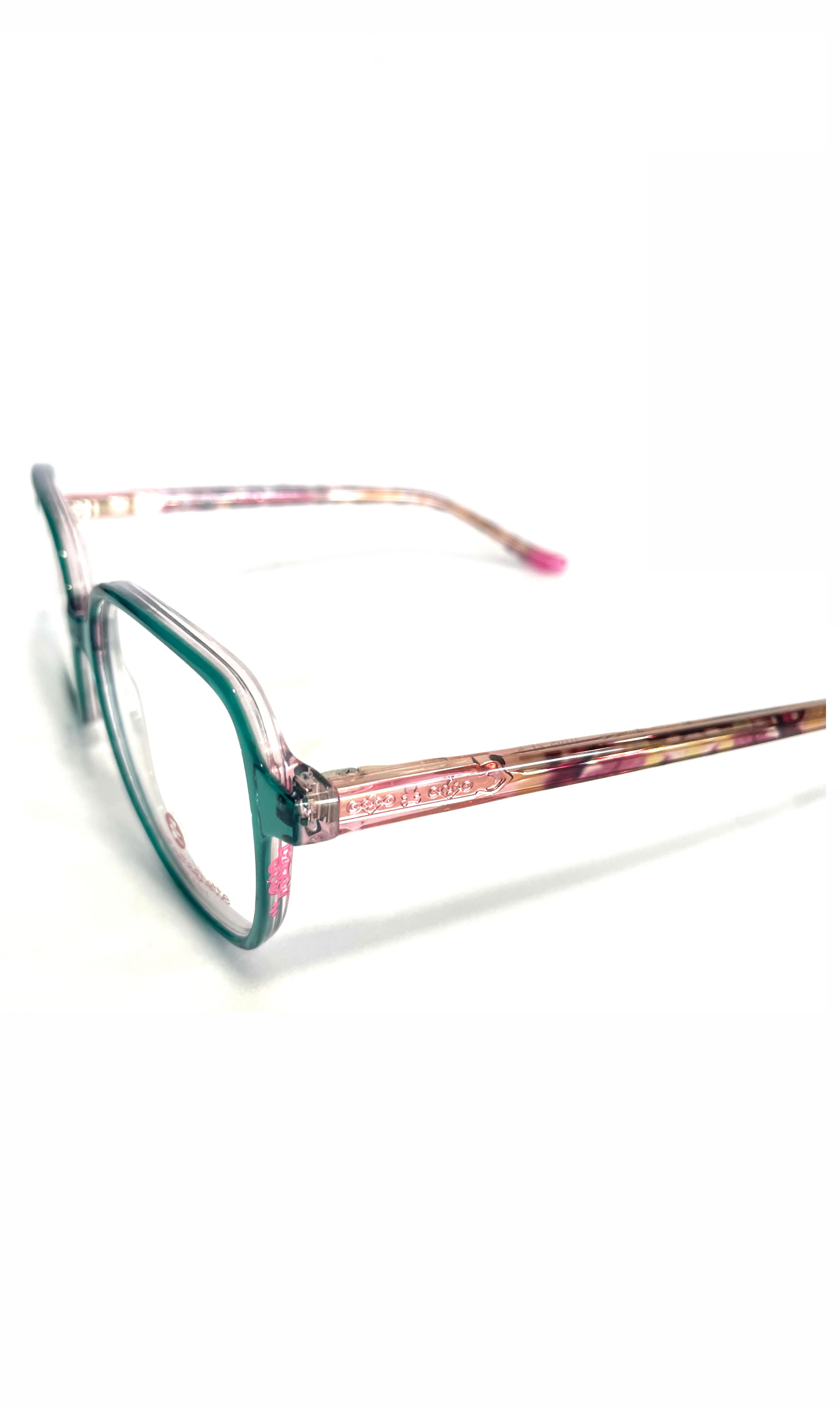 Lunettes LuluCastagnette bleues et roses 