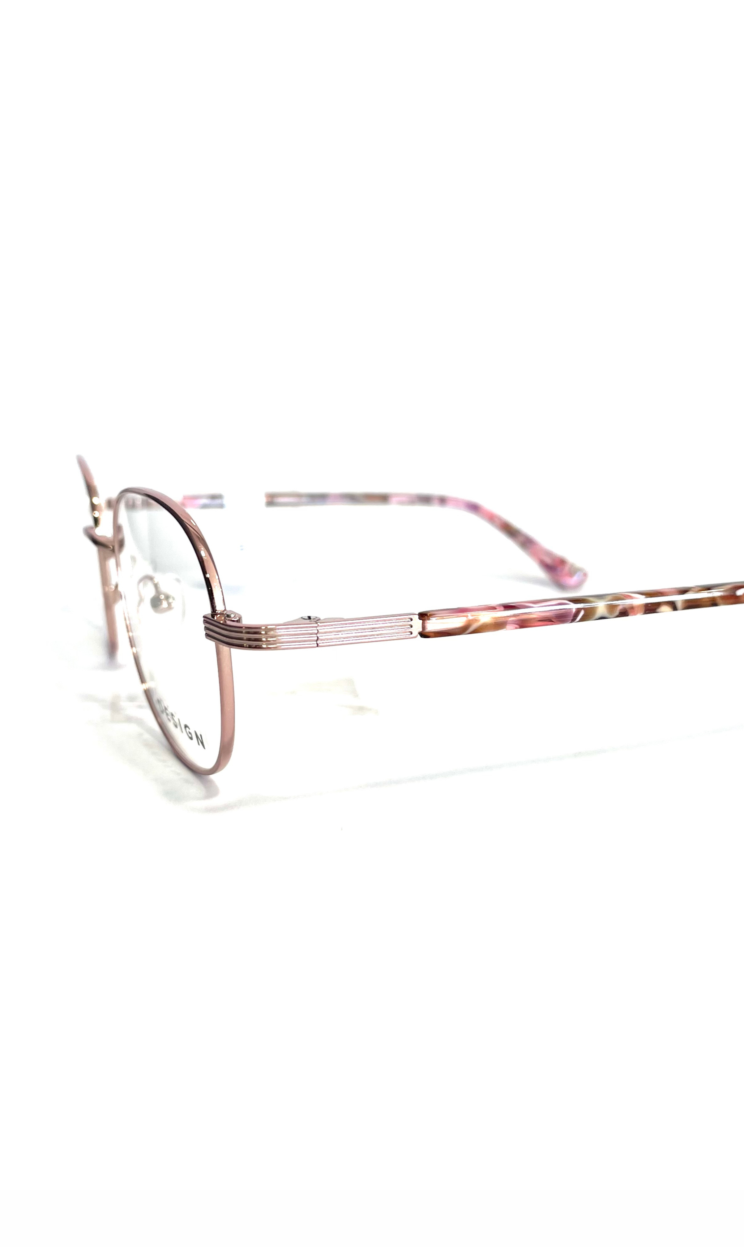 Lunettes V.Design en métal rose