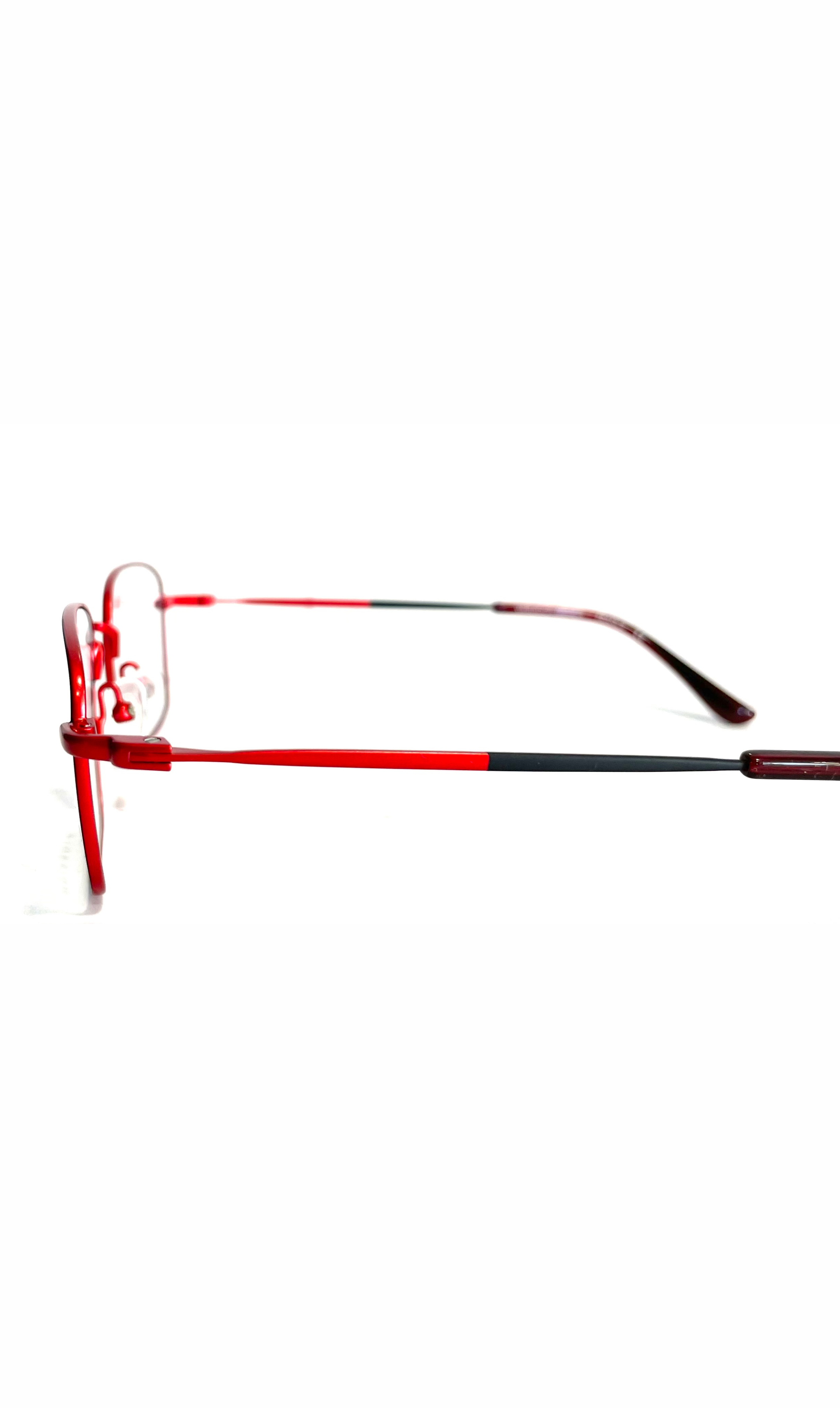 Lunettes V.Design en métal rouge