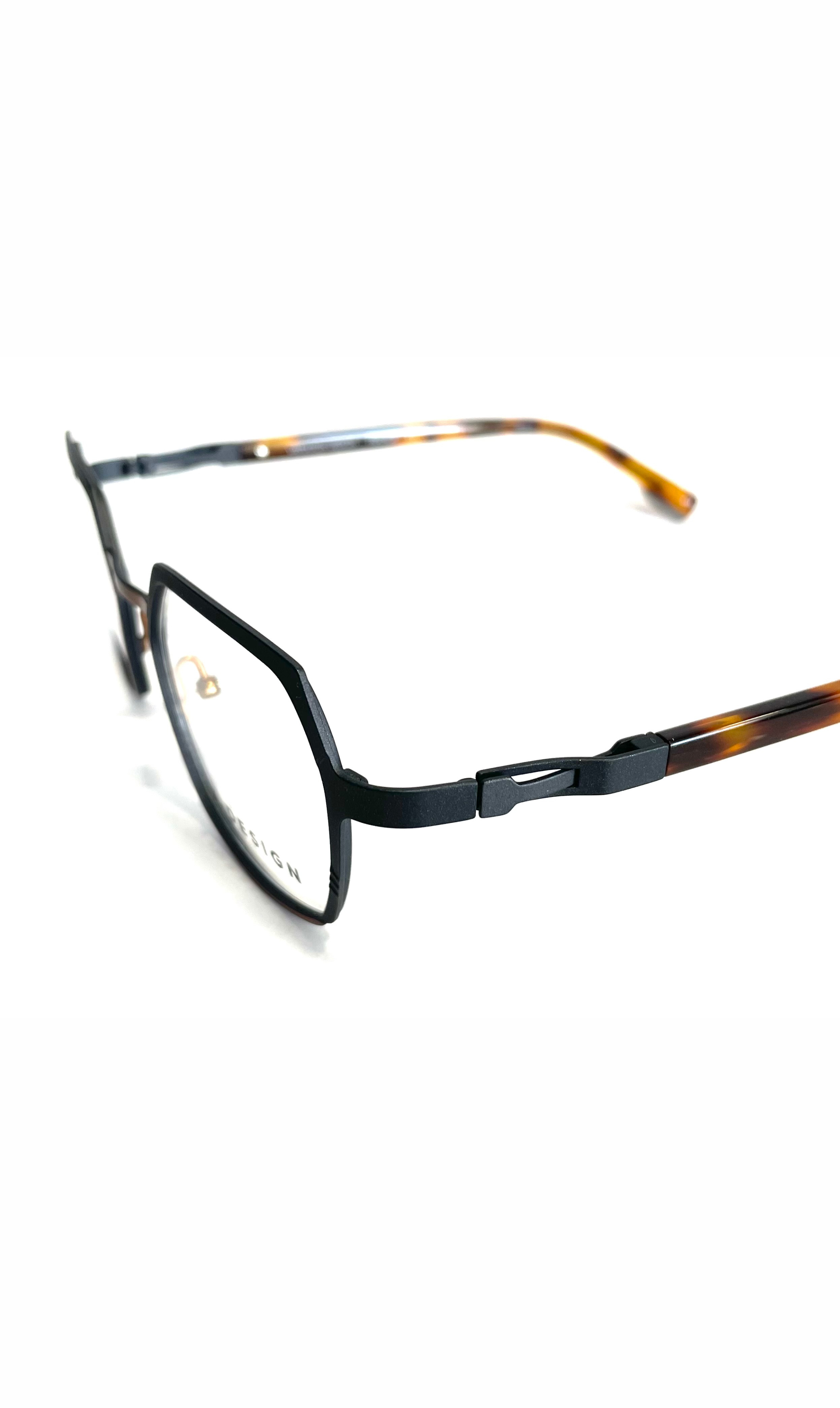 Lunettes V.Design en métal à branche écaillées
