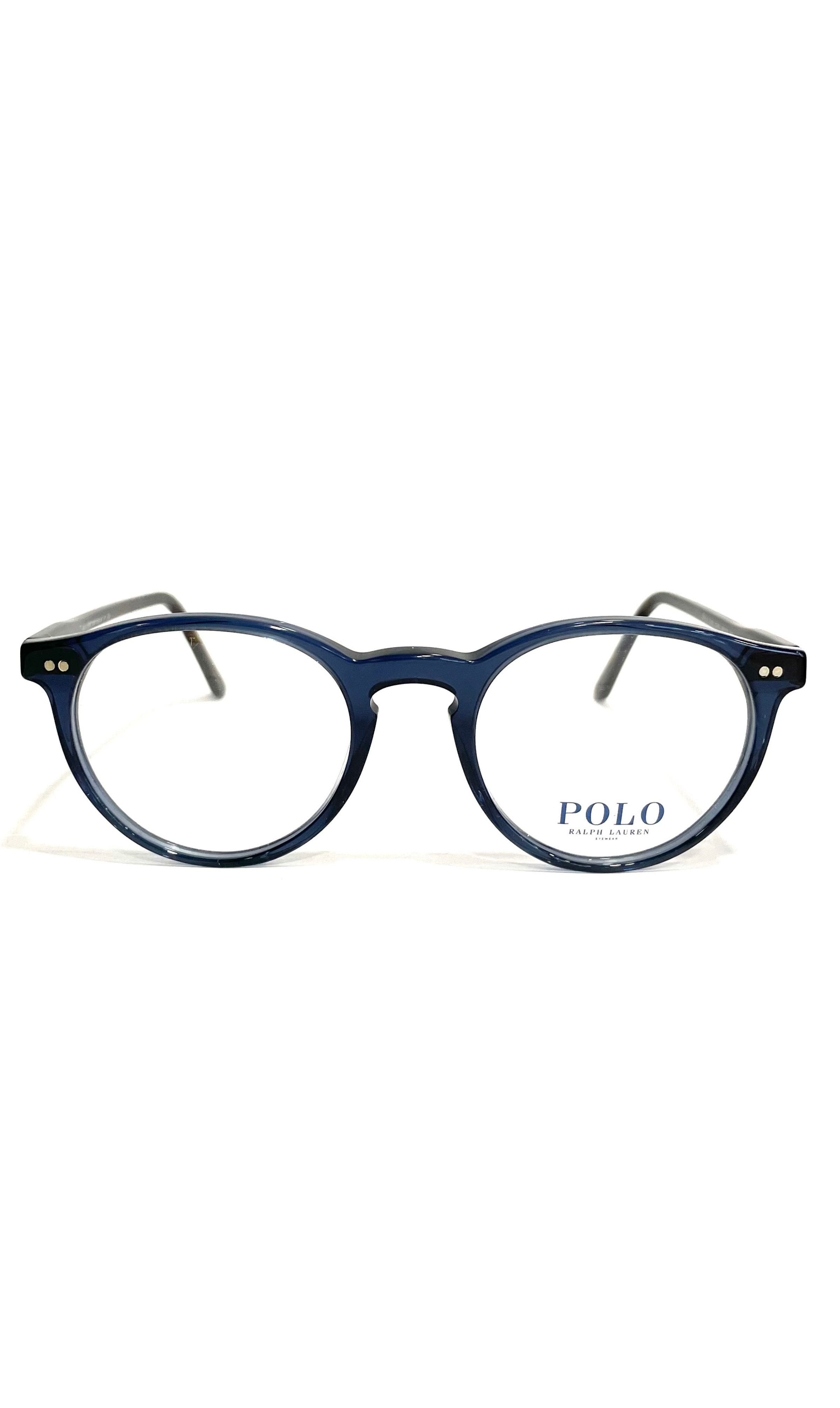 Lunettes Polo bleues à branches écaillées