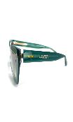 Lunettes de soleil vert bleuté 