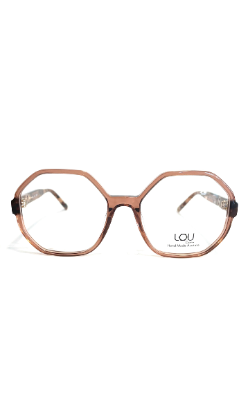 Lunettes Lou roses et motif écaille rose