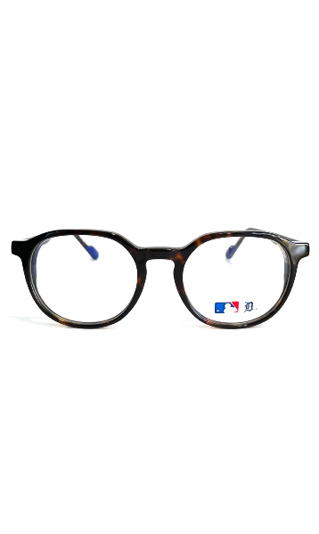 Lunettes NYY écaillées et détails bleu foncé