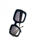 Lunettes de soleil Rectangle Noire