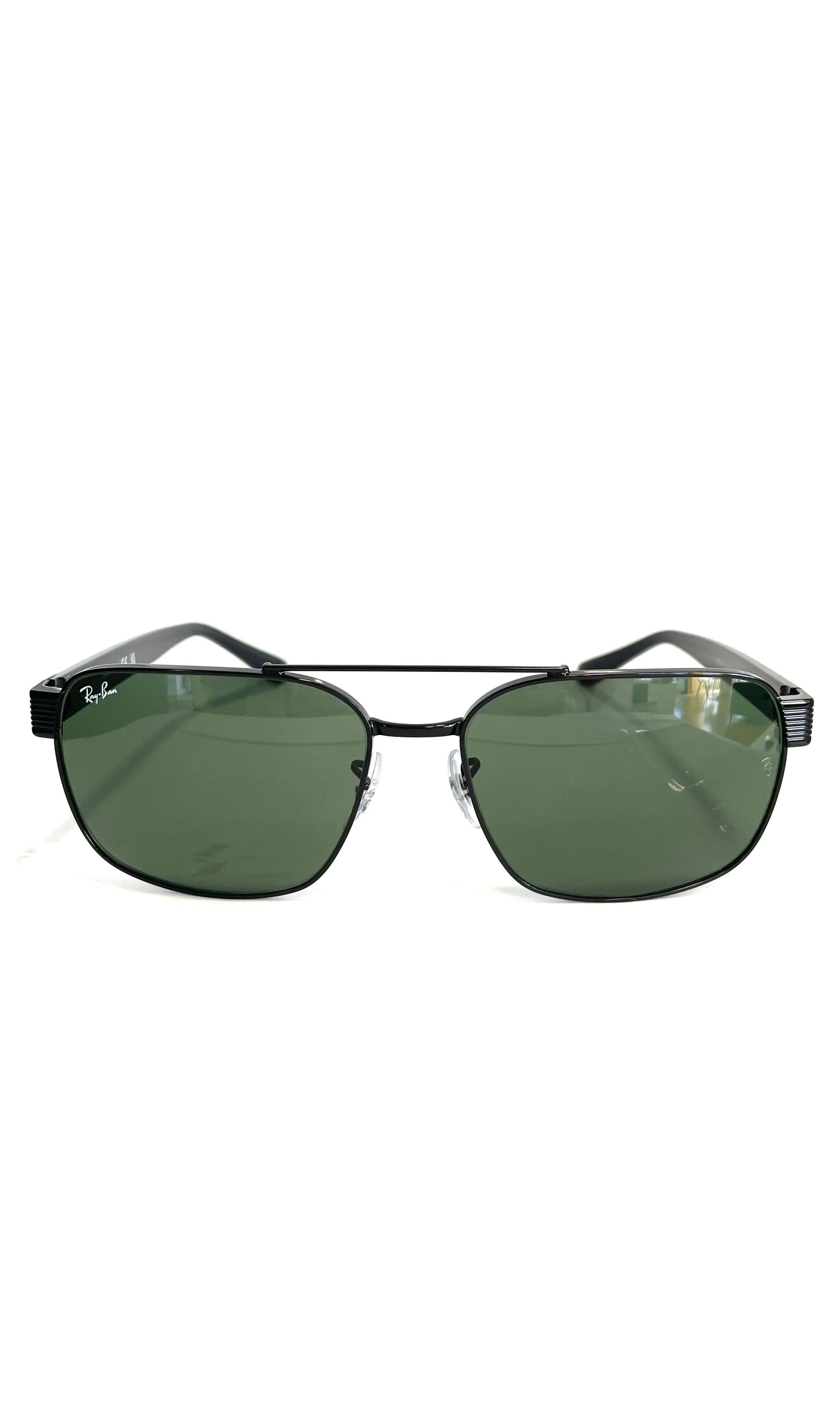 Lunettes de soleil RayBan noires à double barre