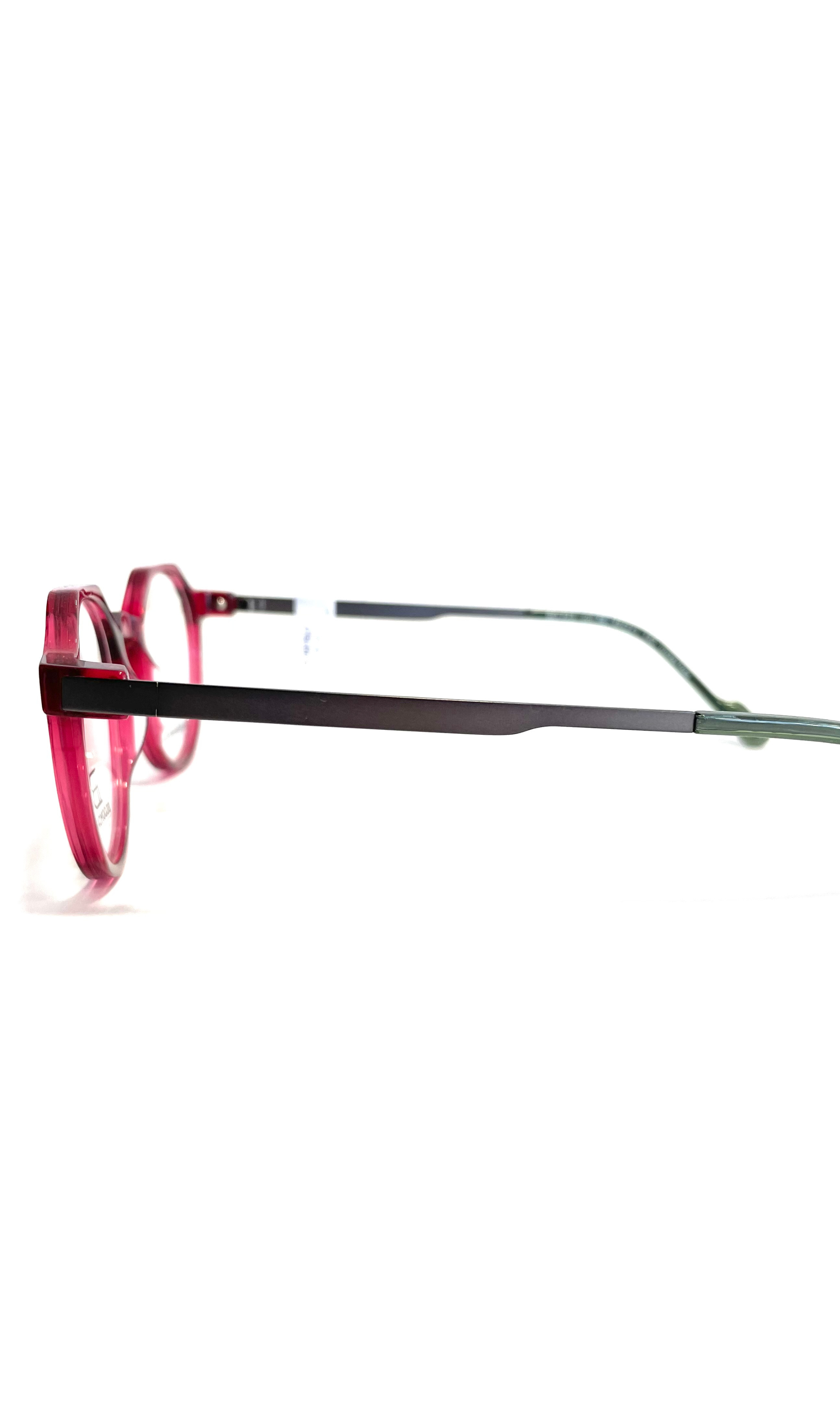 Lunettes Bloomdale rose à branches en métal 