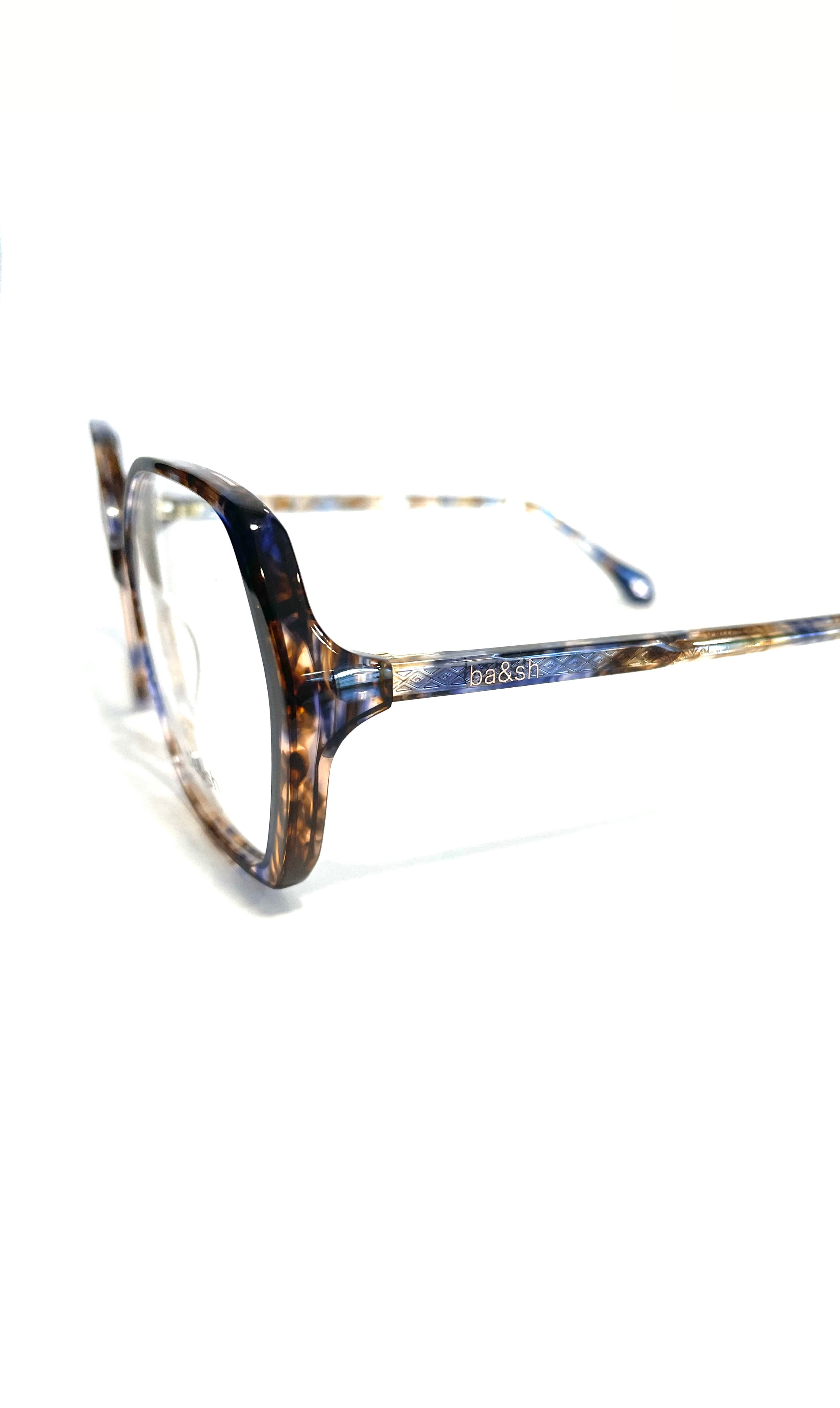 Lunettes motifs bleu clair