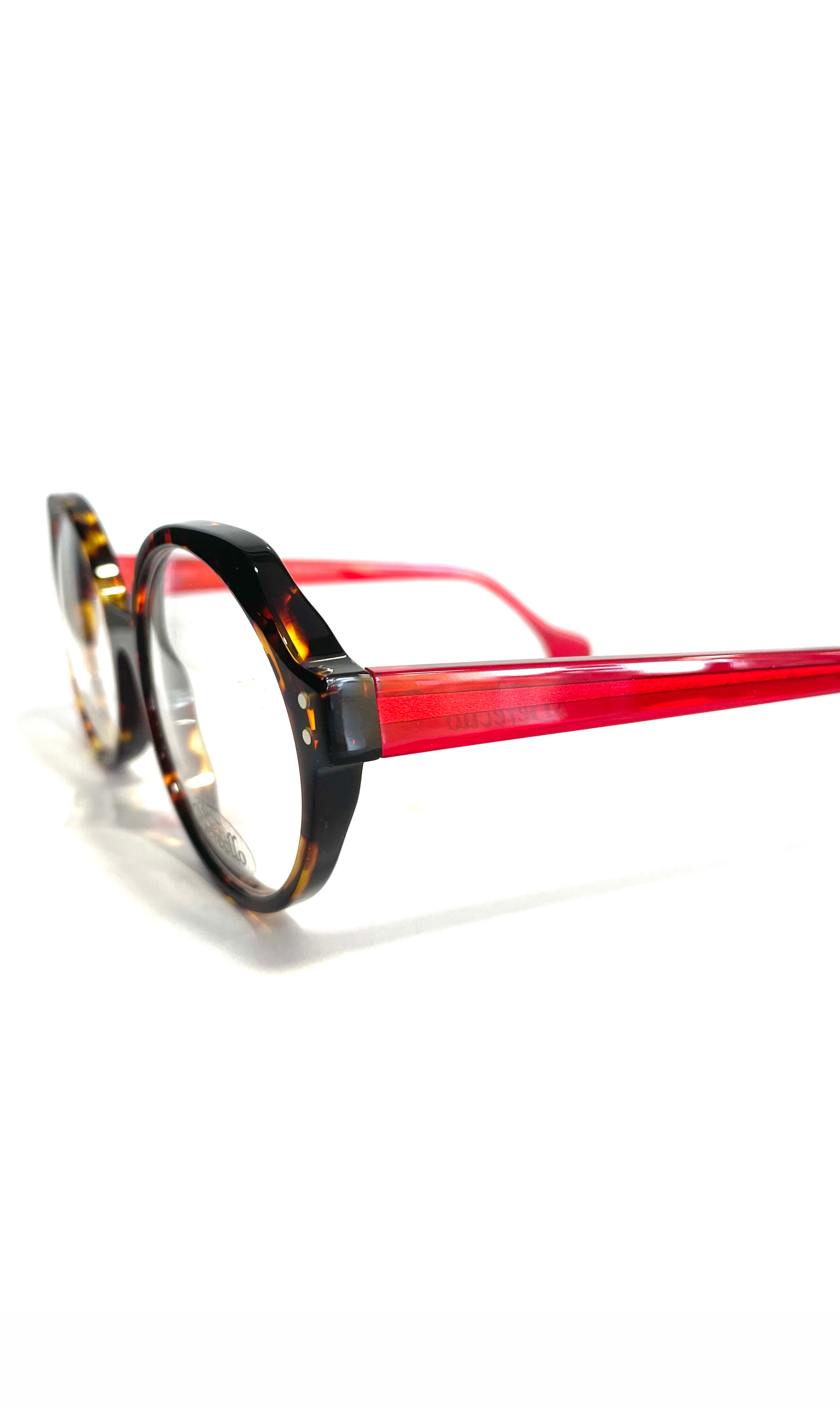 Lunettes Atelier Berecllo rondes à motif écaillé