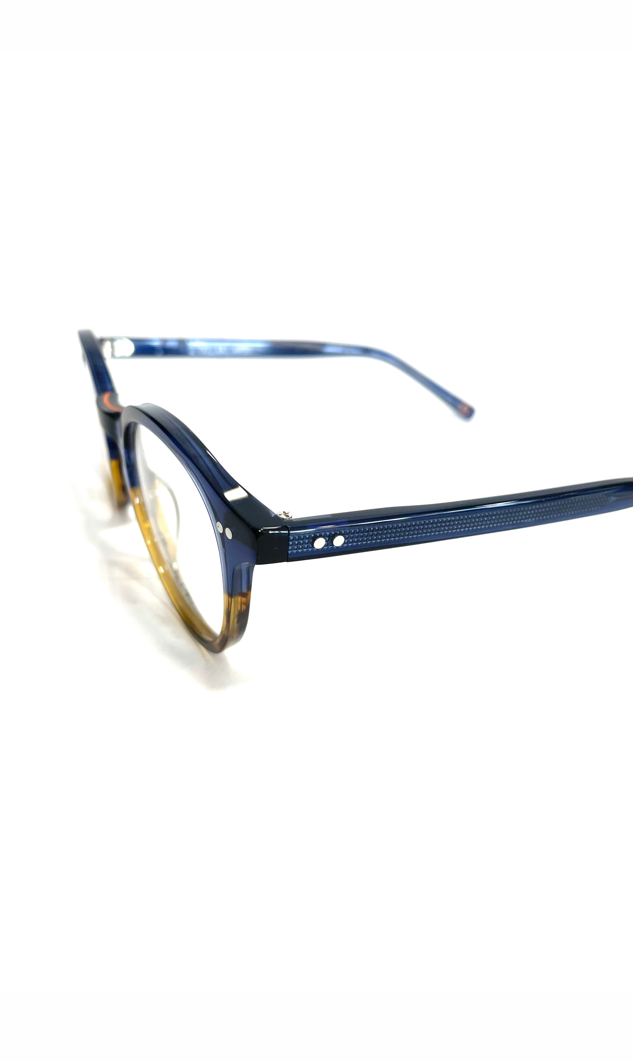 Lunettes Tilou à clips solaire, bleues et marrons