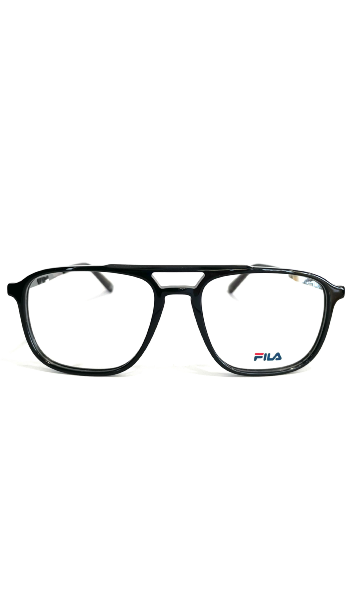 lunettes Fila noires à double barre 