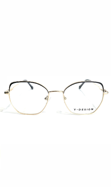 Lunettes V.Design en métal doré