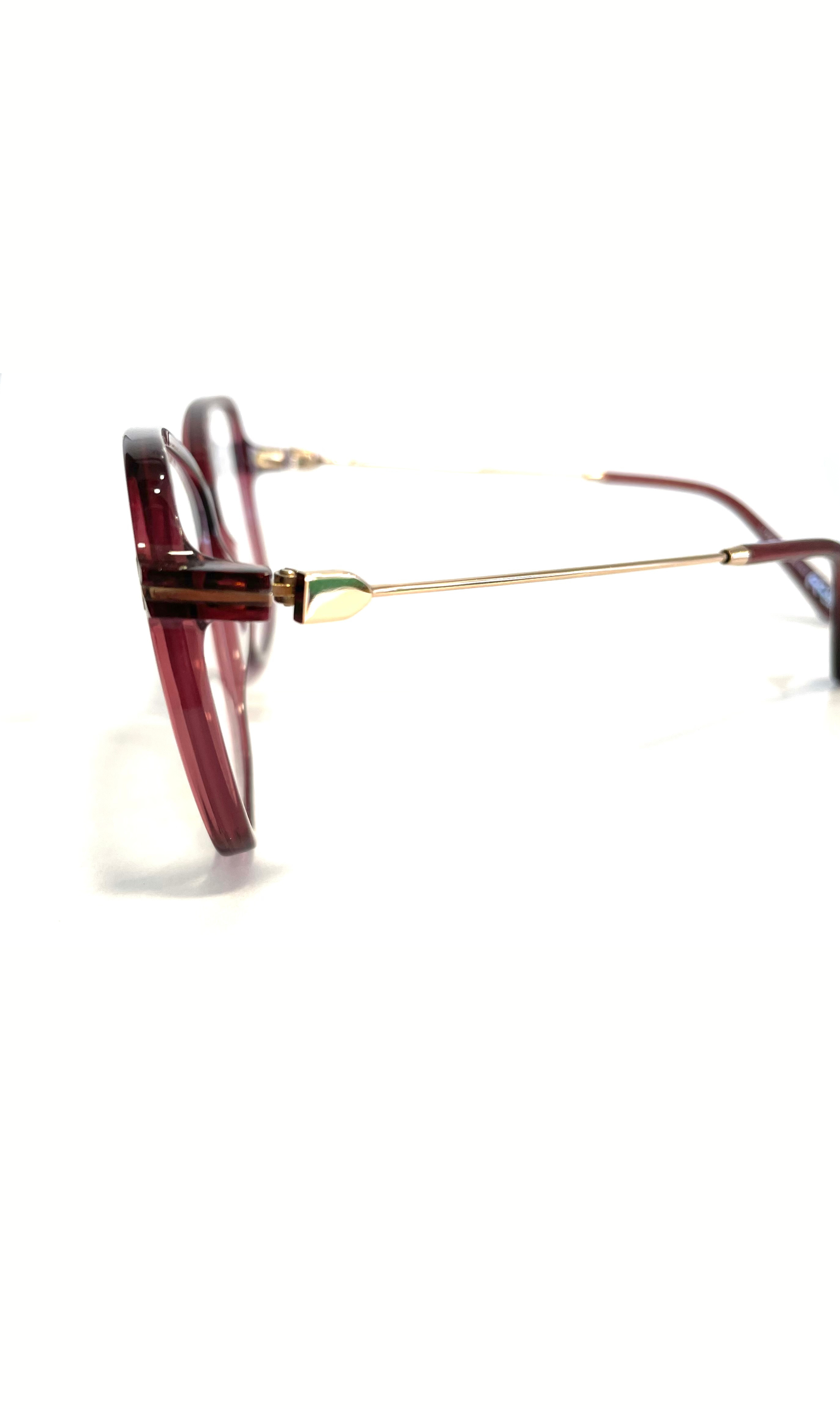 Lunettes papillons rouges