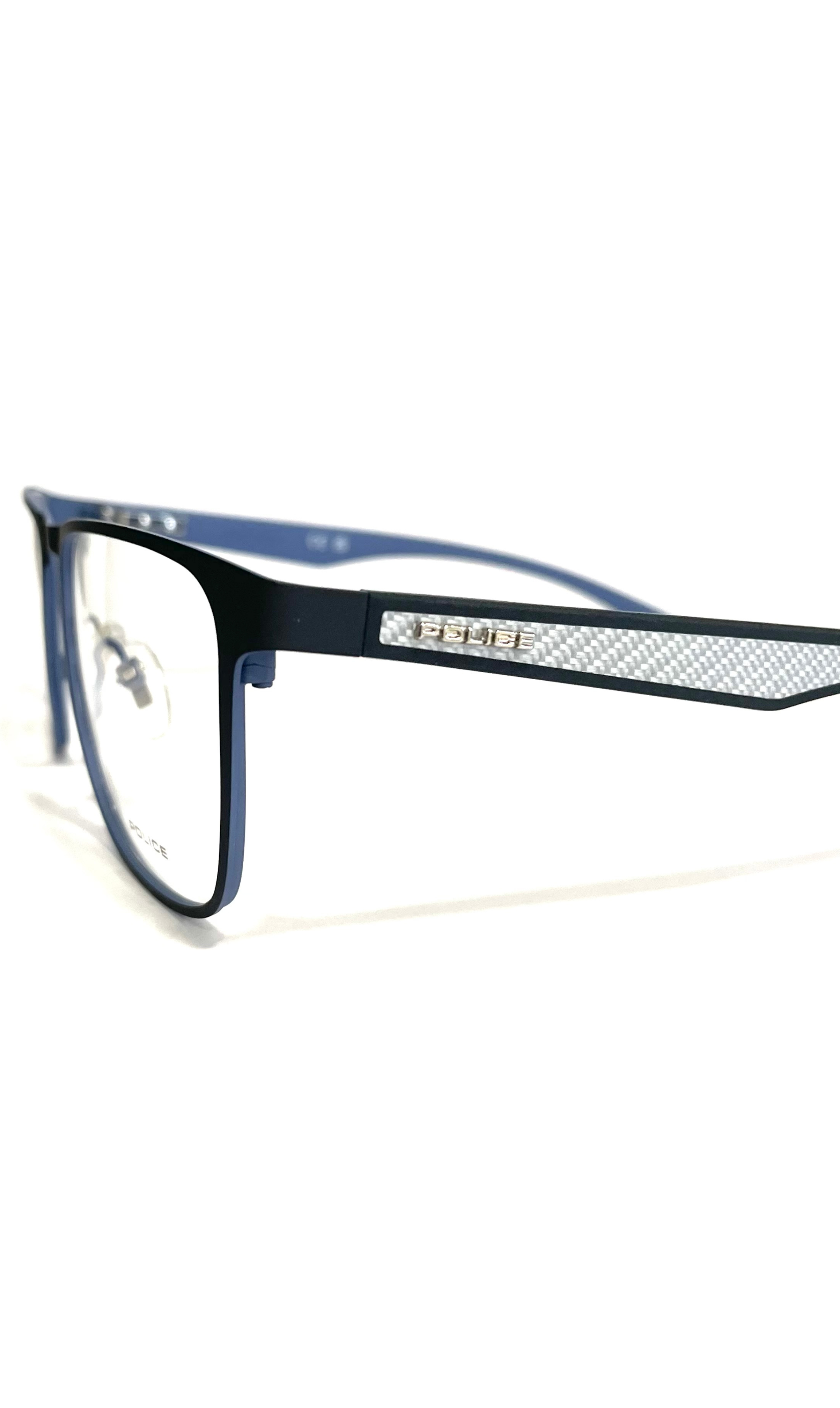 Lunettes Police noires et bleues