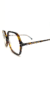 Lunettes rectangulaires écaillées