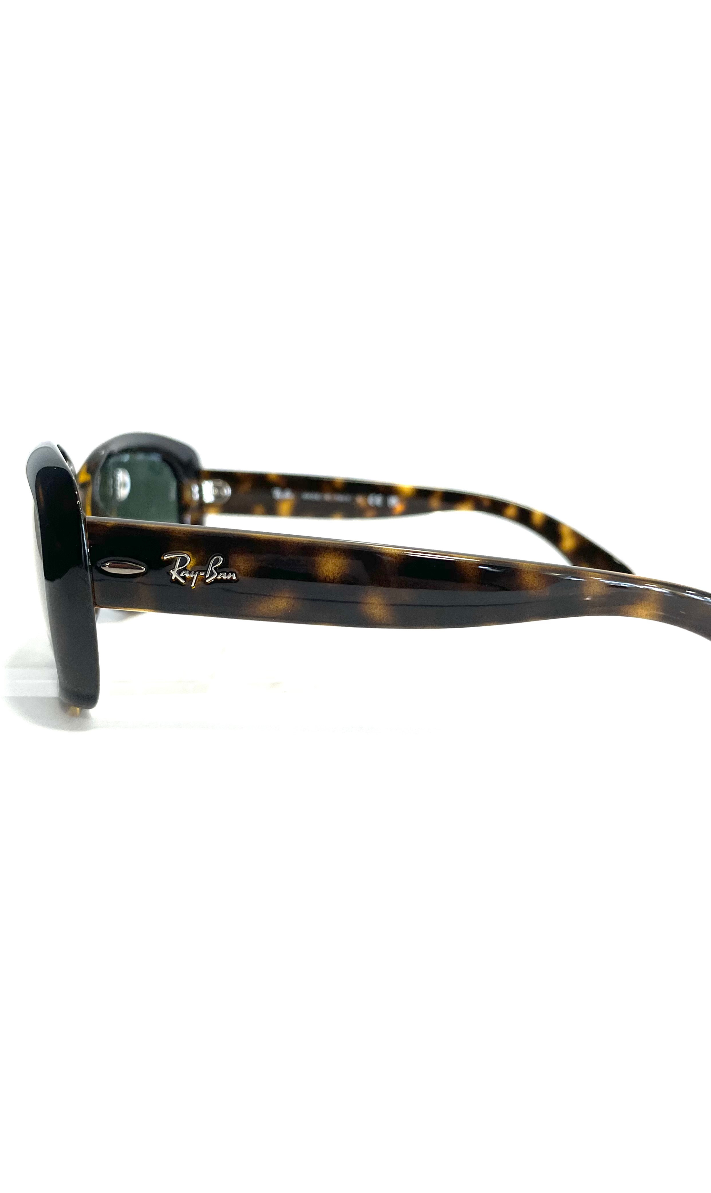 Lunettes de soleil RayBan à motif écaille, face épaisse