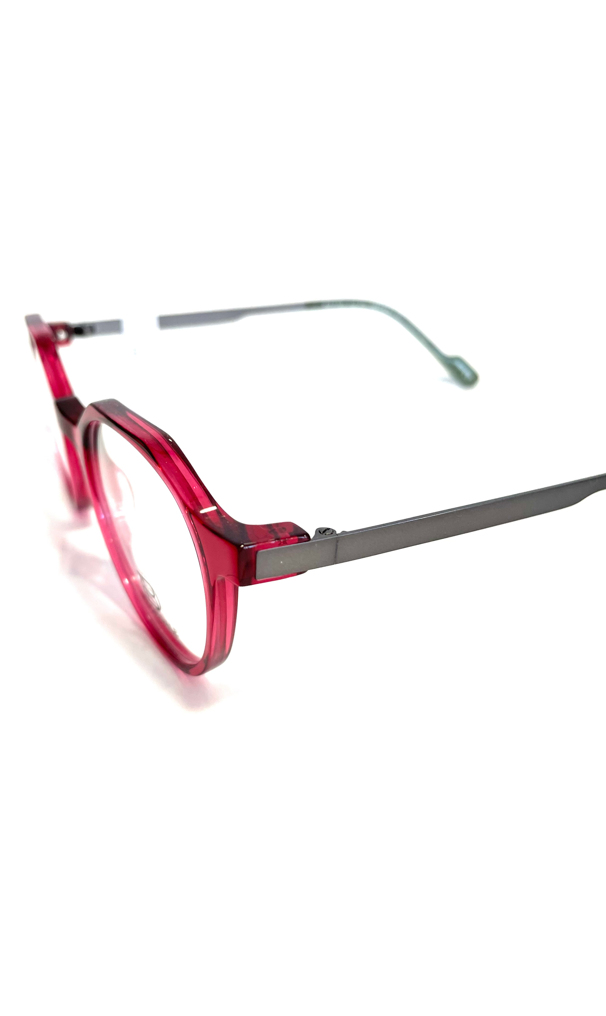 Lunettes Bloomdale rose à branches en métal 