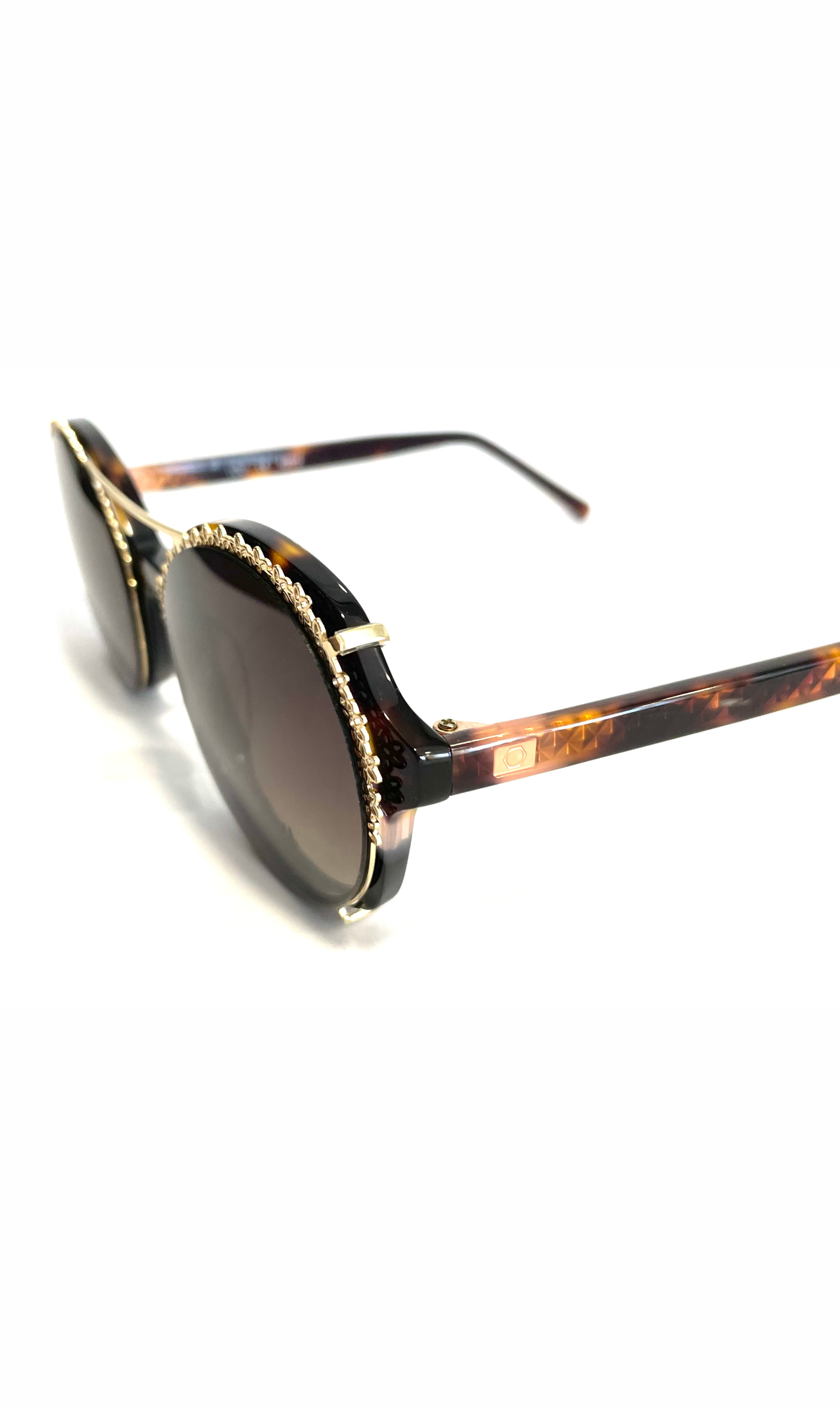 Lunettes tilou à clips solaire, motif écaillé