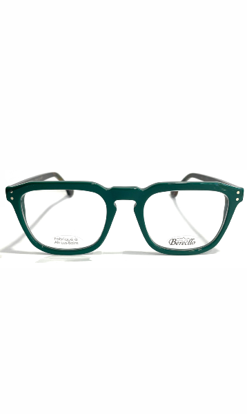 Lunettes Atelier Berecllo Vertes à branches colorées