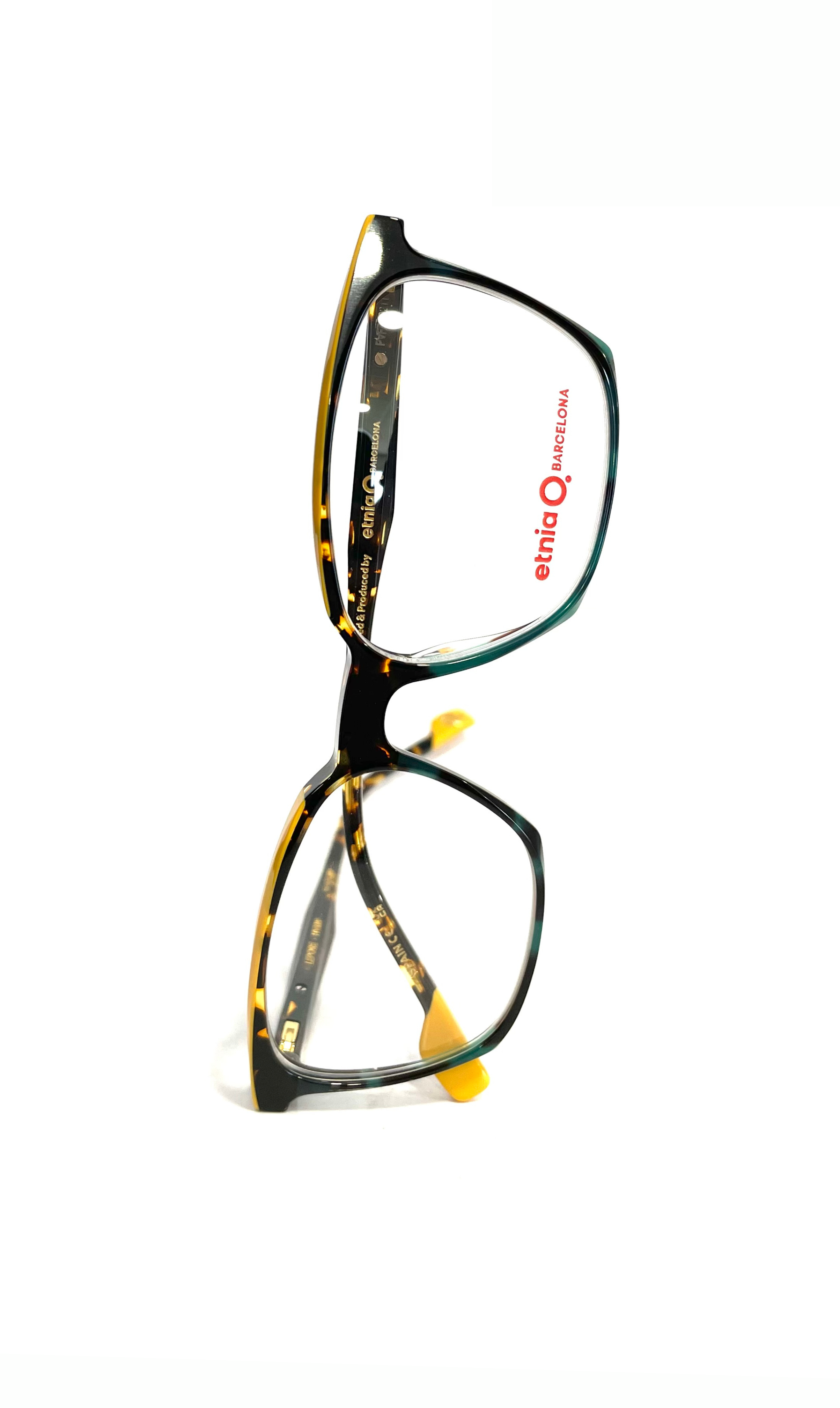 Lunettes à motif jaune/bleu