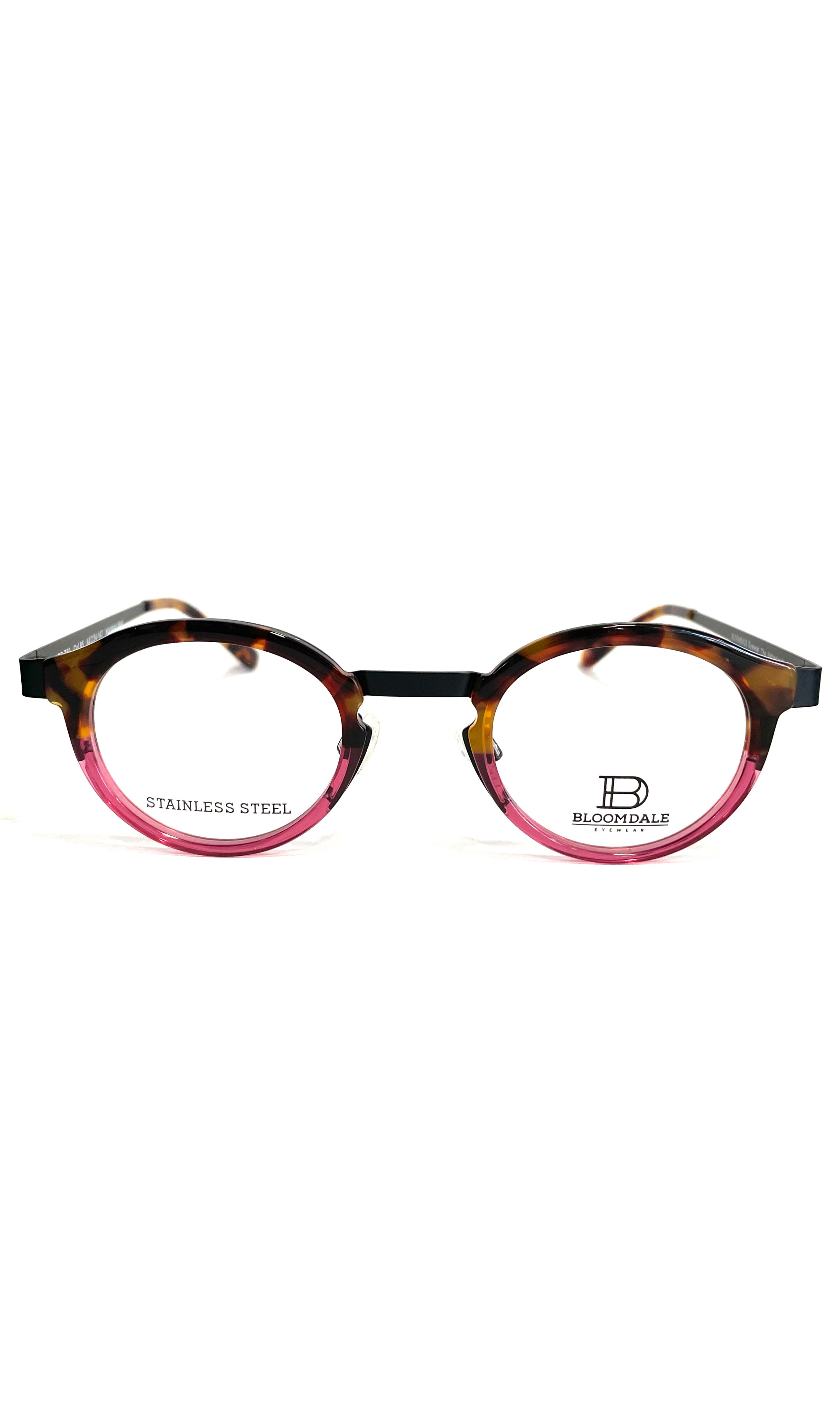 Lunettes Bloomdale roses et à motif écaille