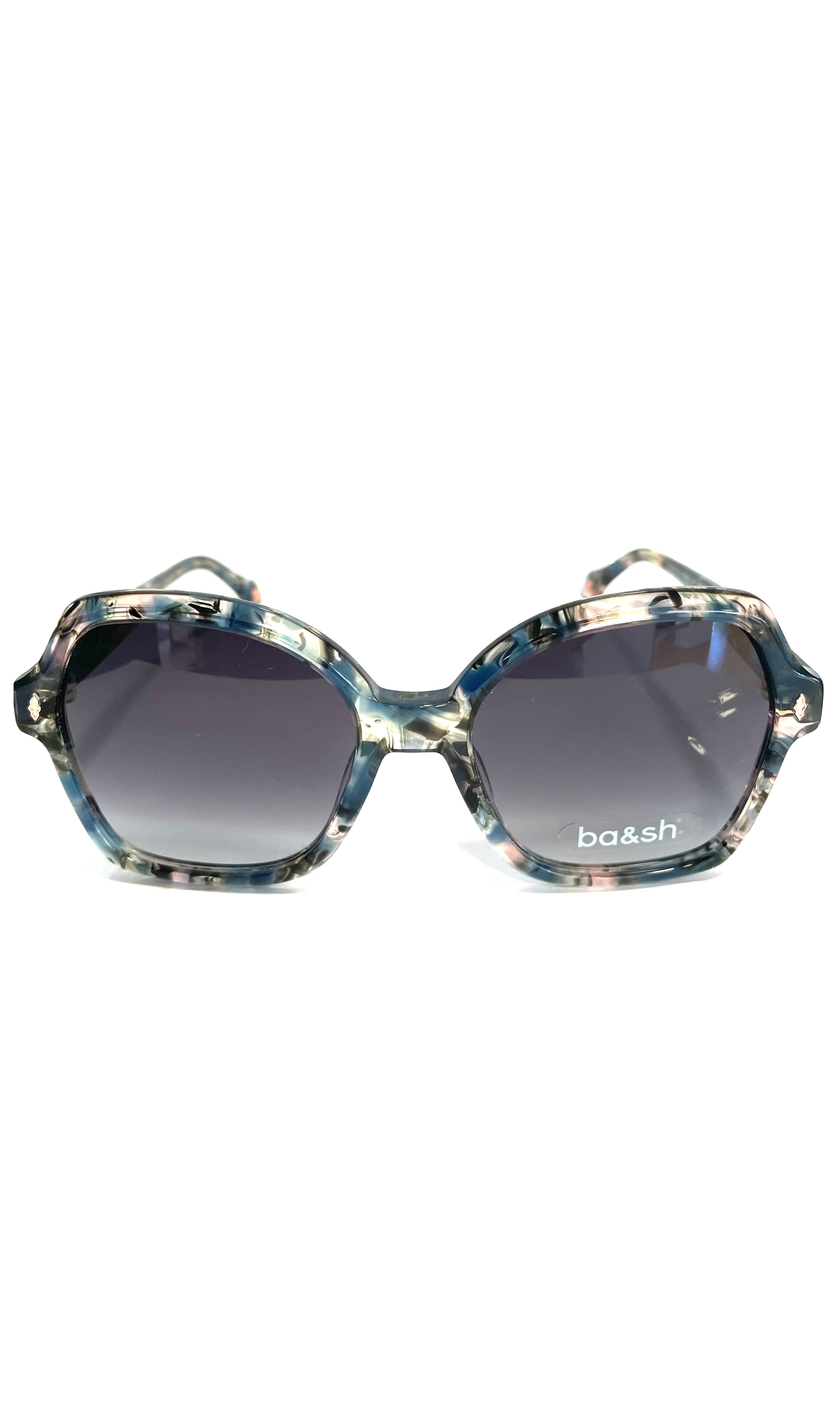 Lunettes de soleil motifs bleus/verts