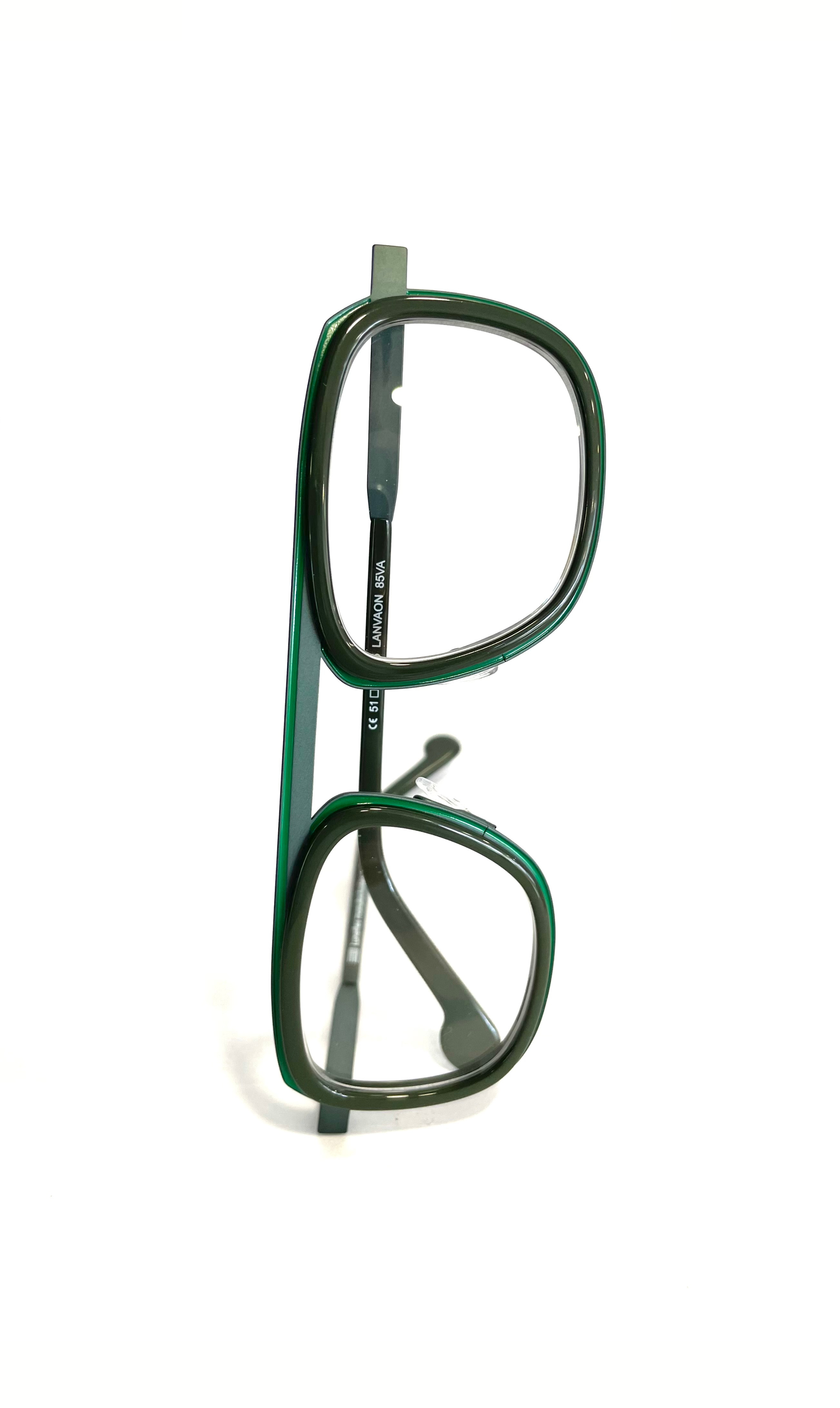 Lunettes vertes à barre