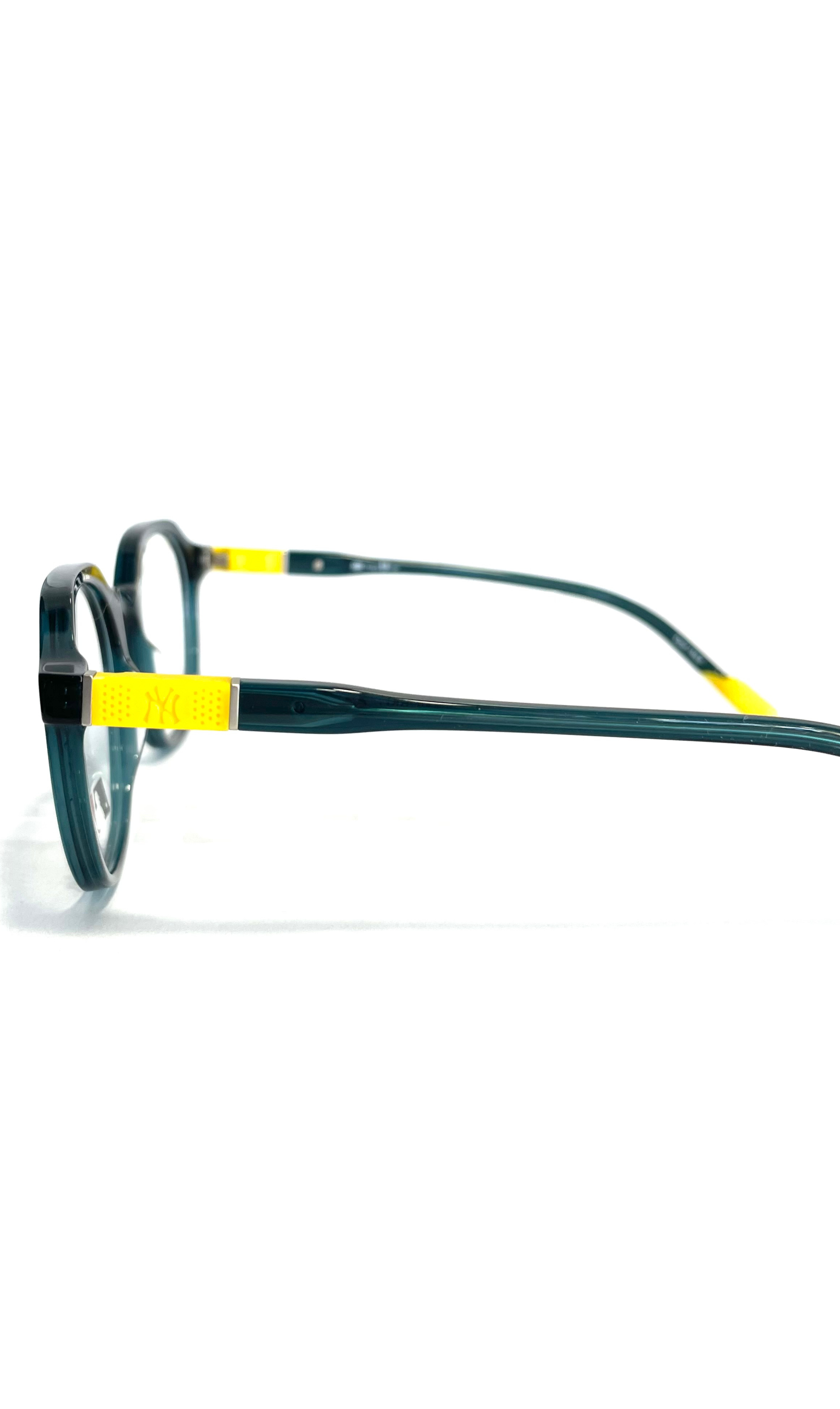 Lunettes NYY bleu profond et détails jaunes 