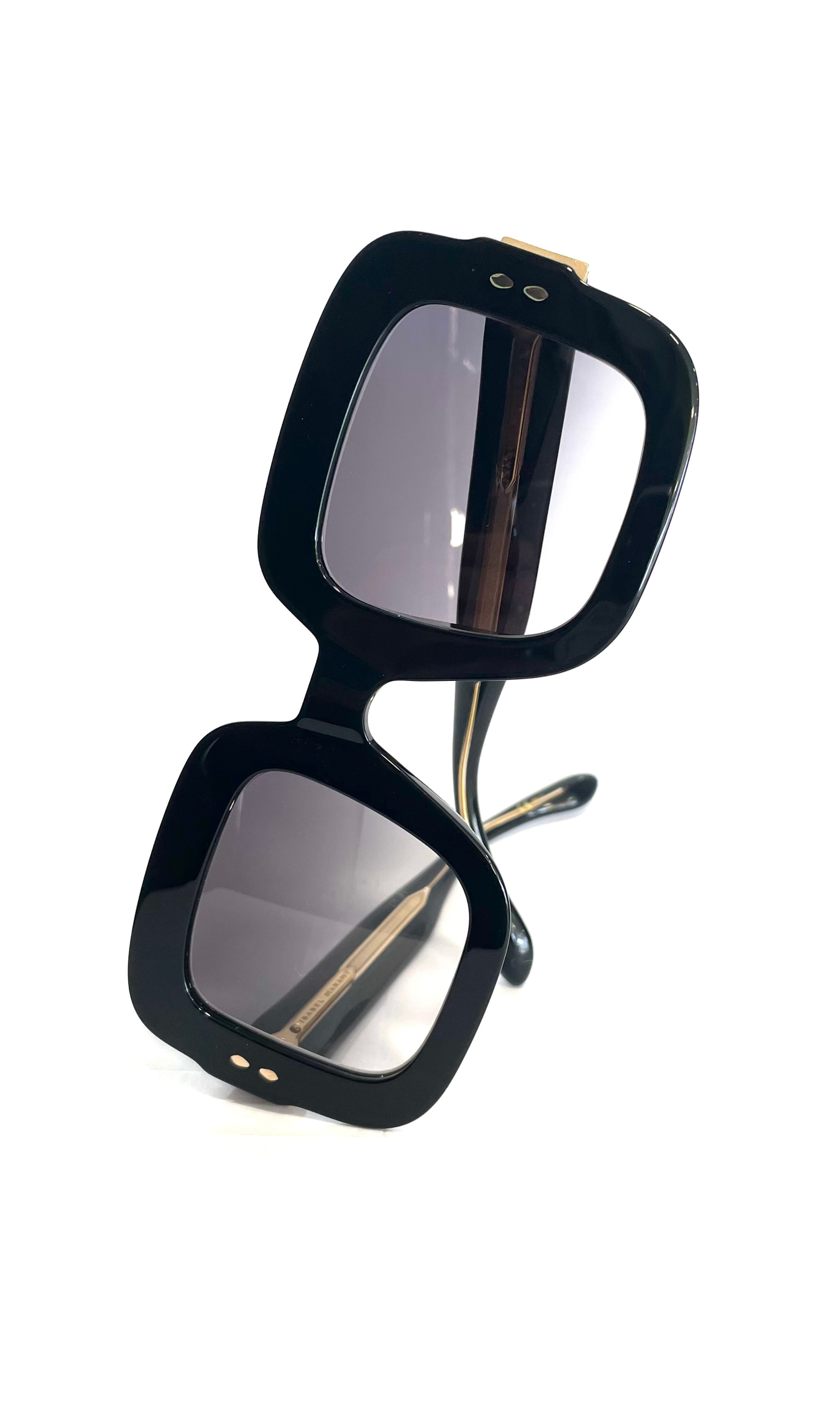 Lunettes de soleil Rectangle Noire