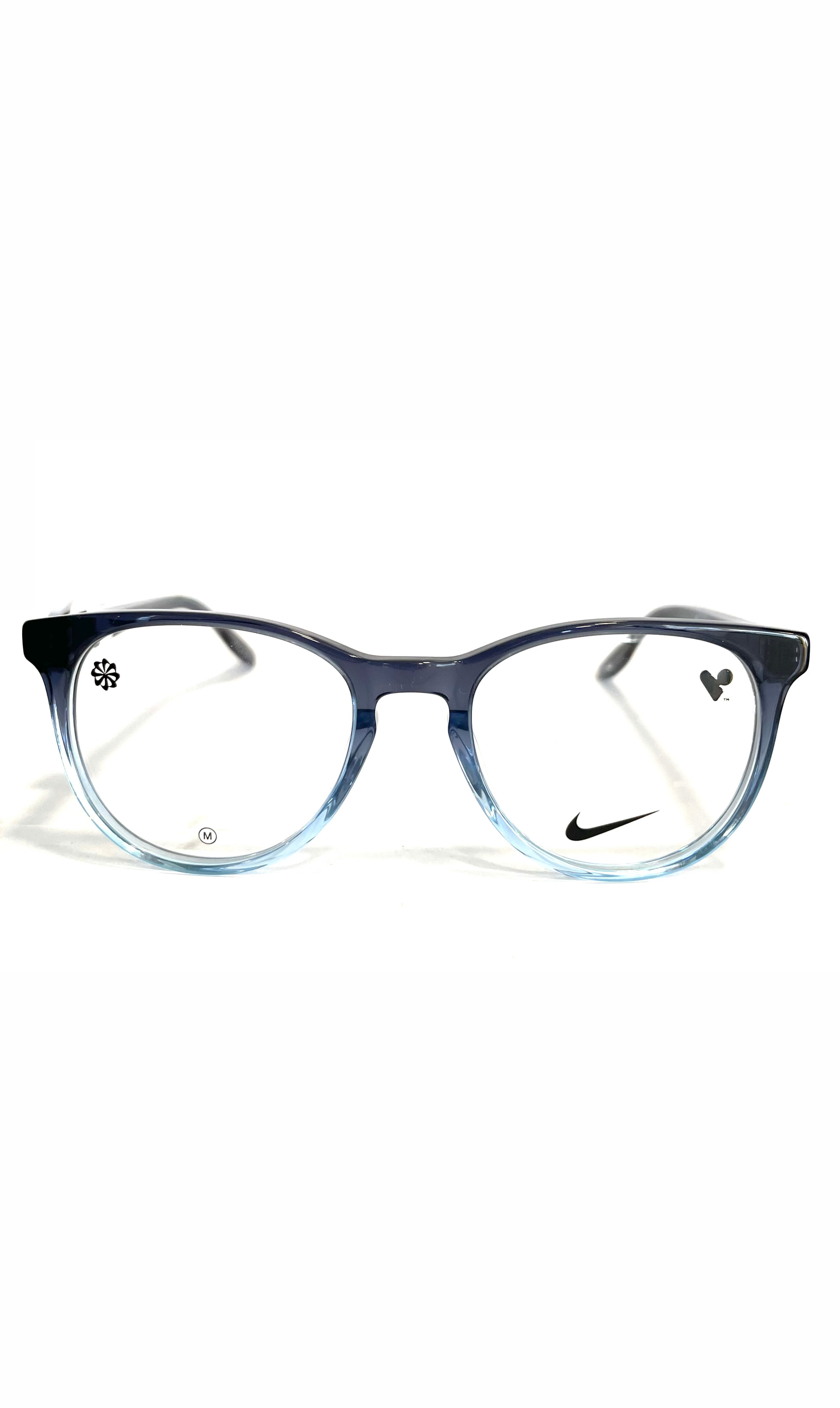 Lunettes Nike Fille à face bleue dégradé transparent