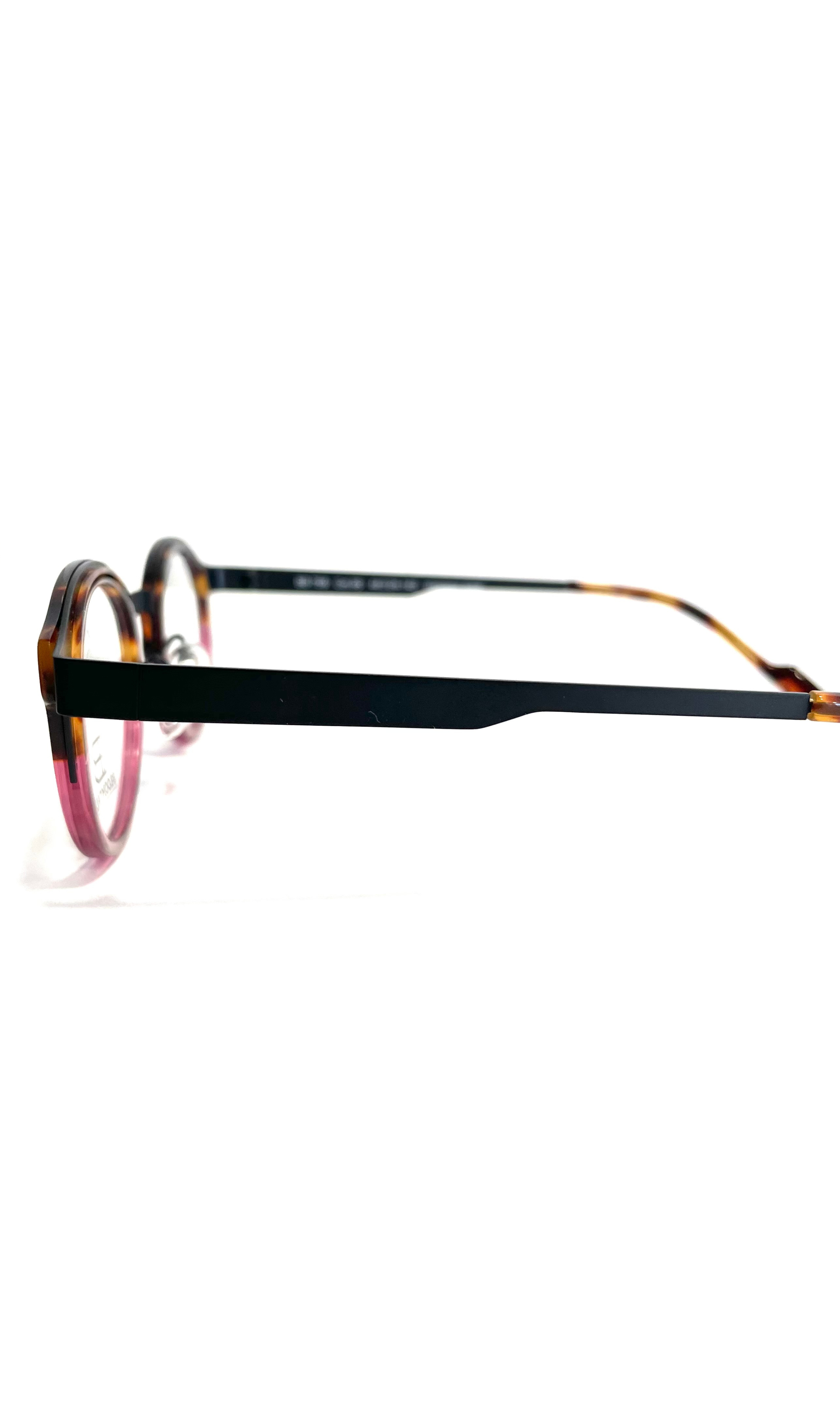 Lunettes Bloomdale en métal orange et acétate bleu