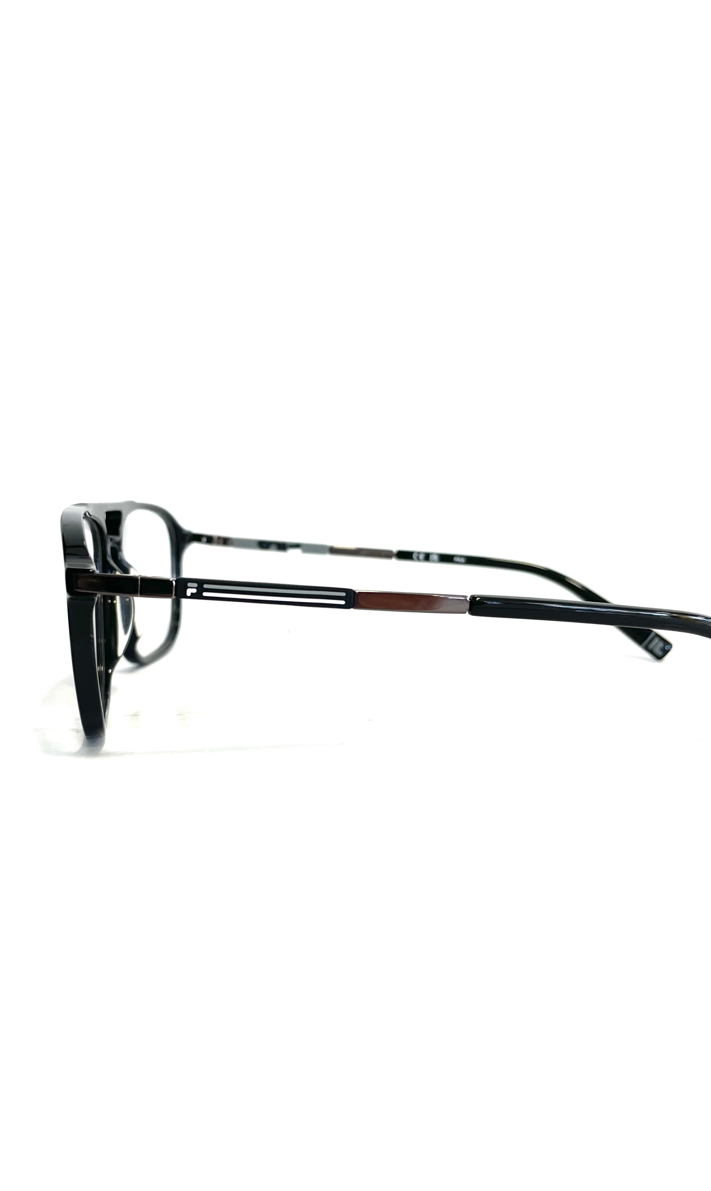 lunettes Fila noires à double barre 