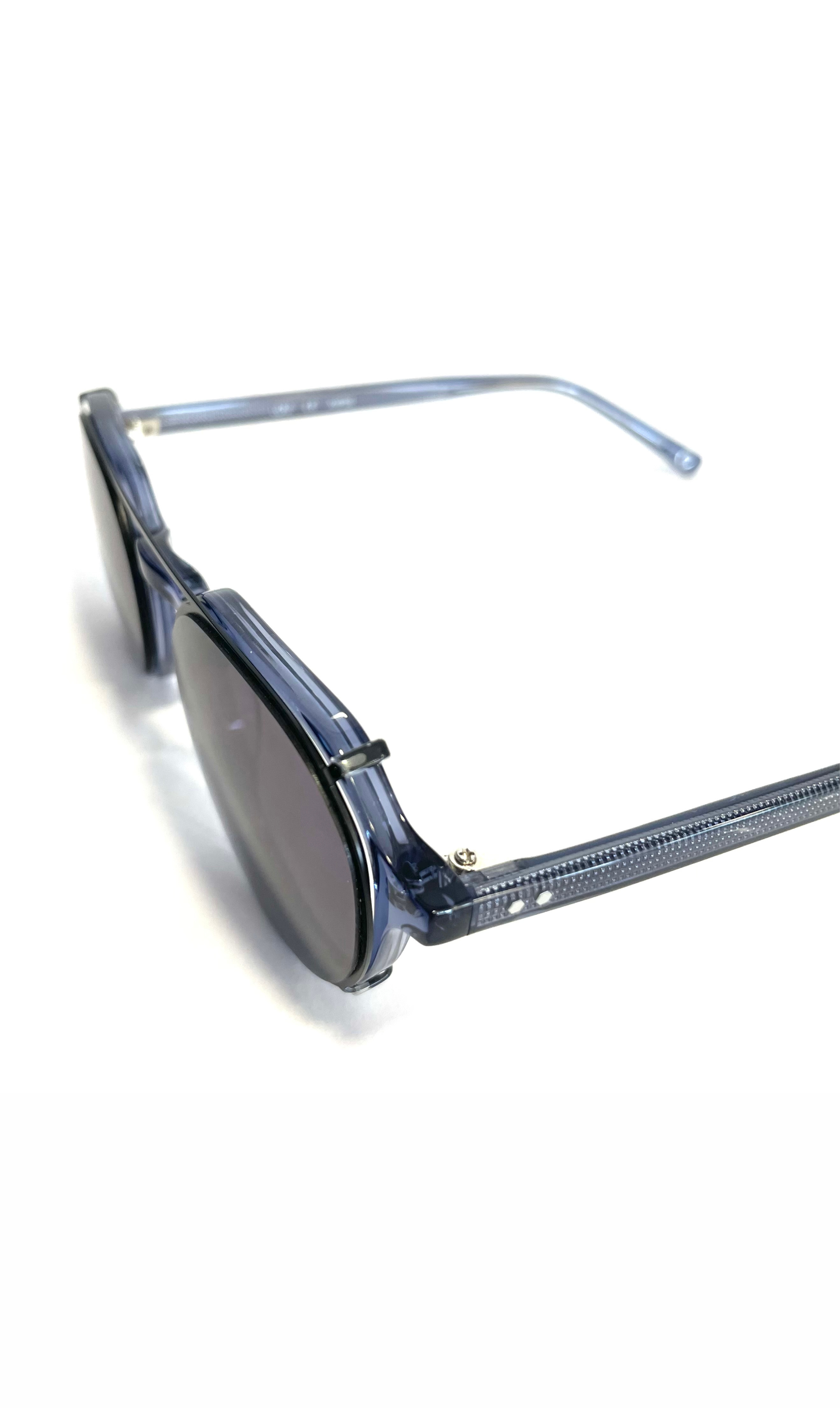 Lunettes Tilou bleues à clips solaire