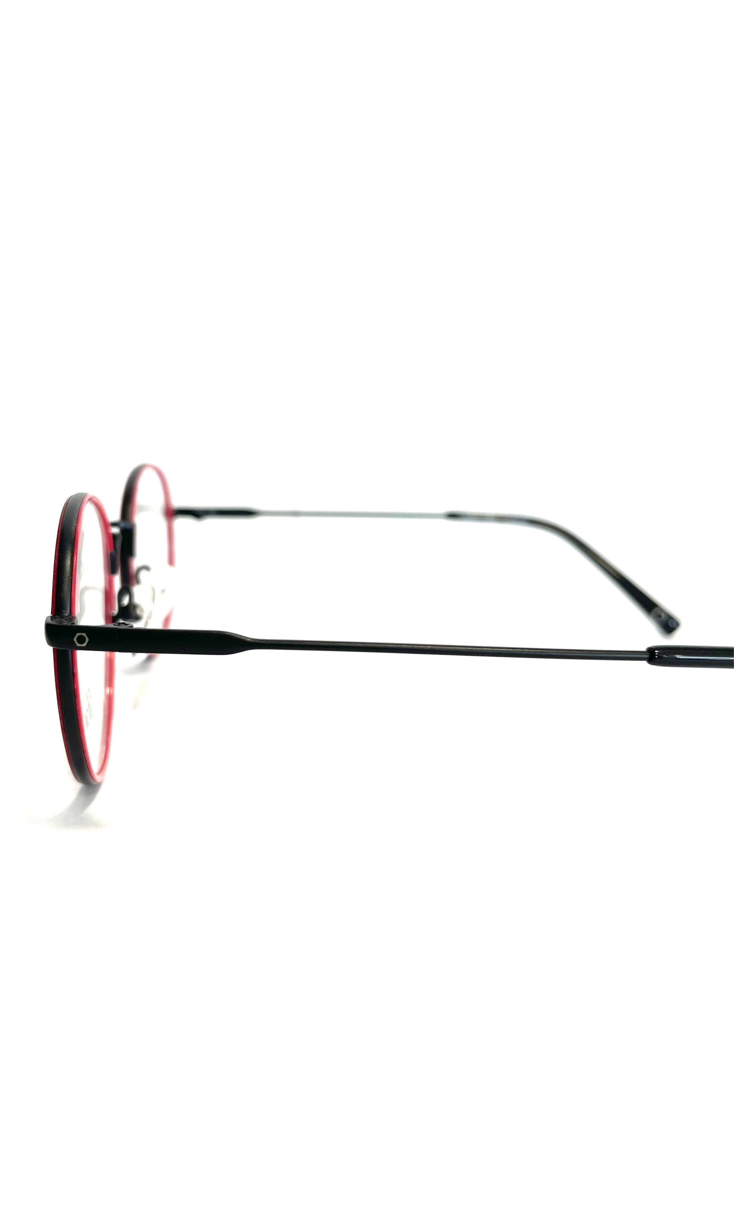 Lunettes TiLou en métal rouges et noires