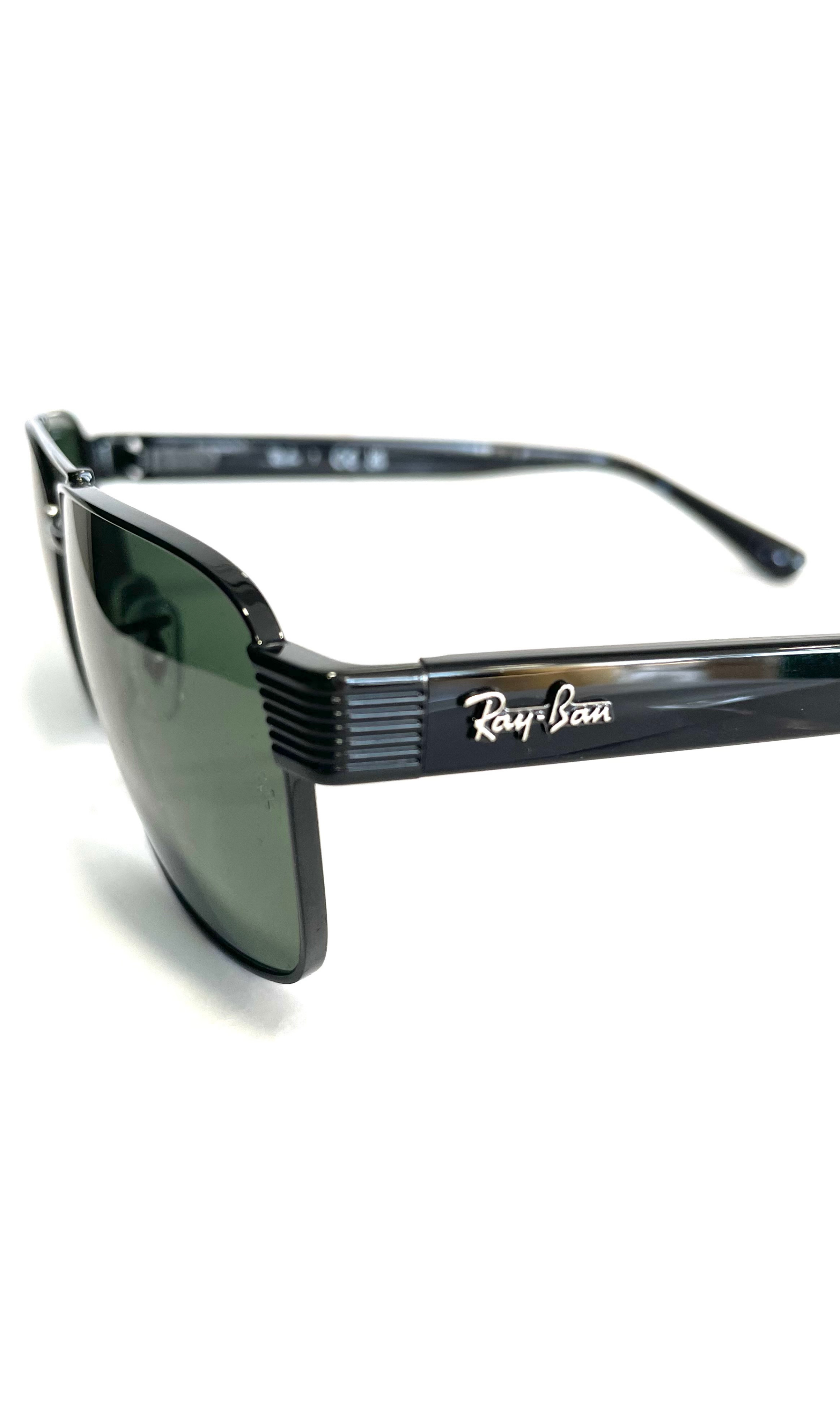 Lunettes de soleil RayBan noires à double barre