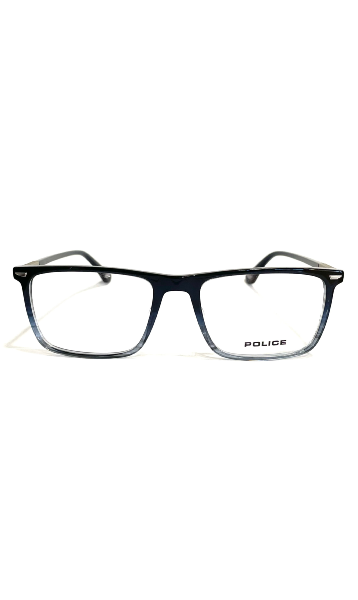 Lunettes Police noires et dégradé bleu 