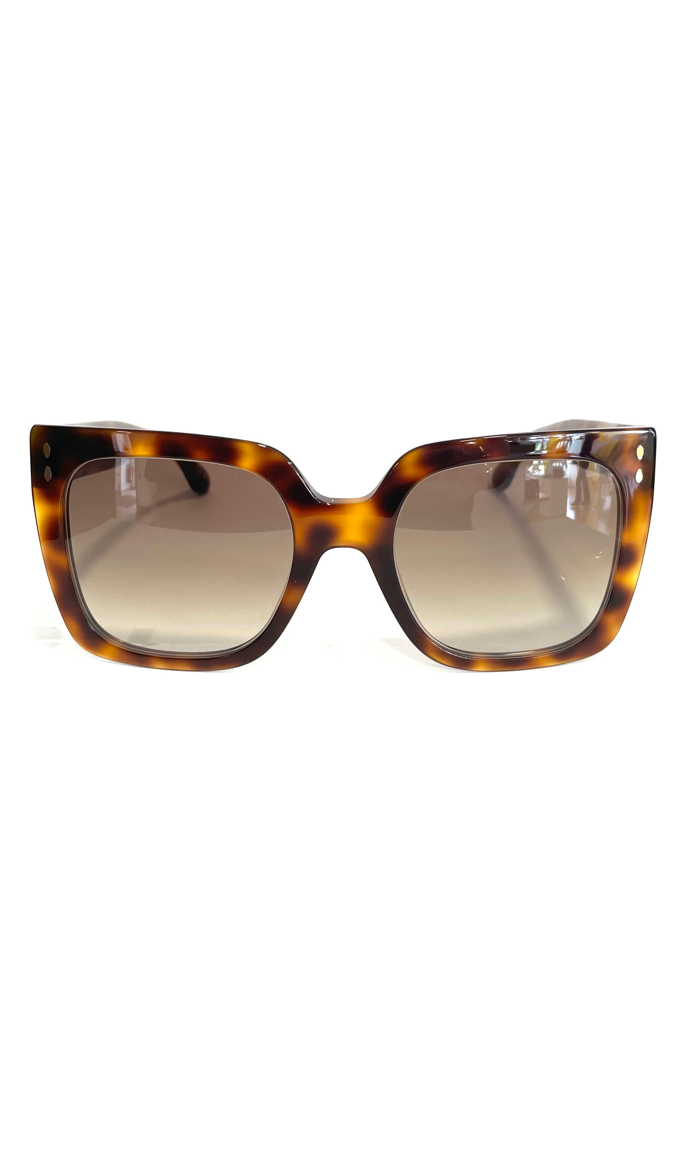 Lunettes de soleil écailles rectangulaires