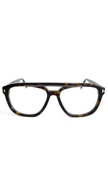 Lunettes Tom Ford écaillées à double barre 