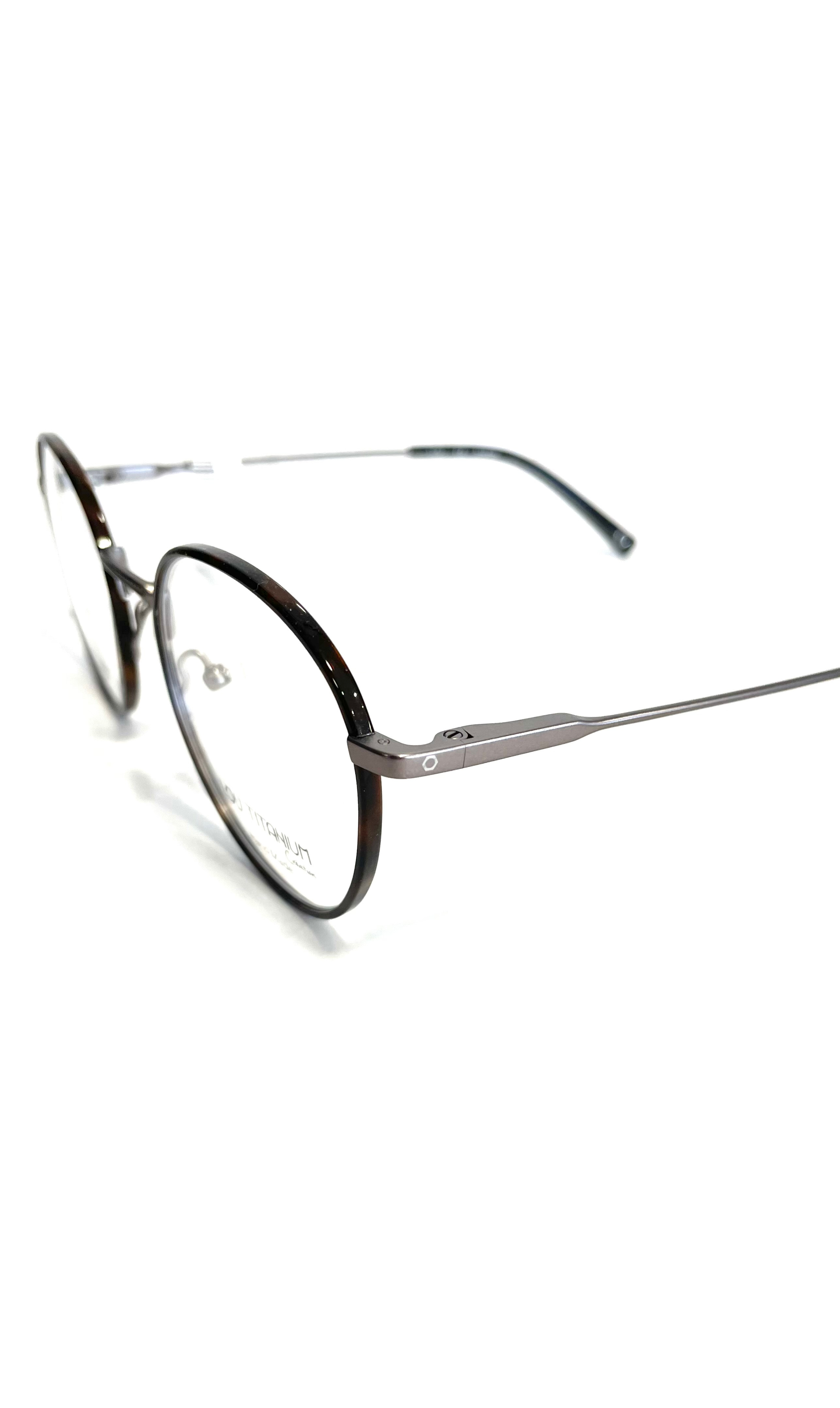 Lunettes Lou en titane noir et gris